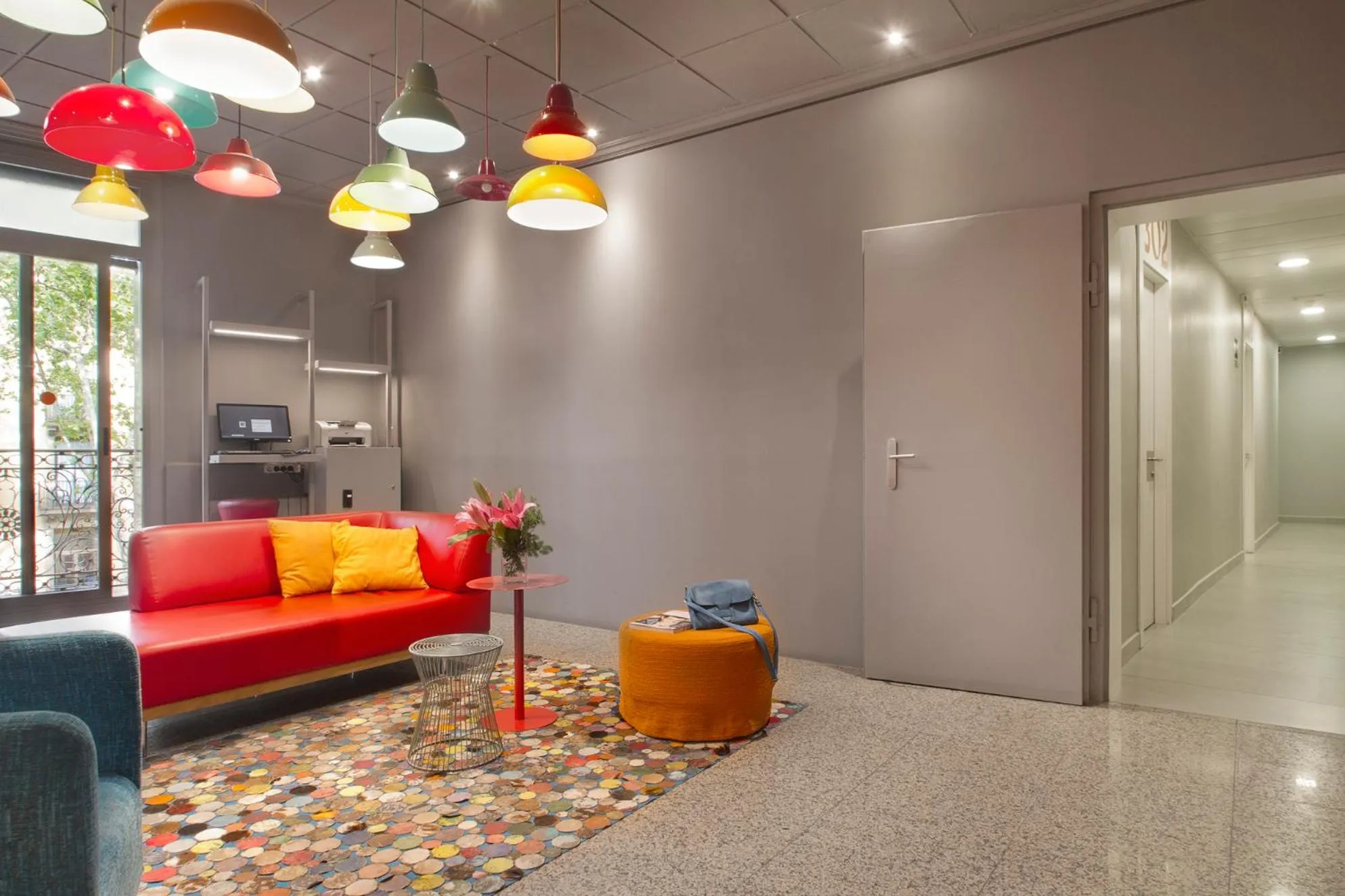 Lobby or reception in Hostal Benidorm