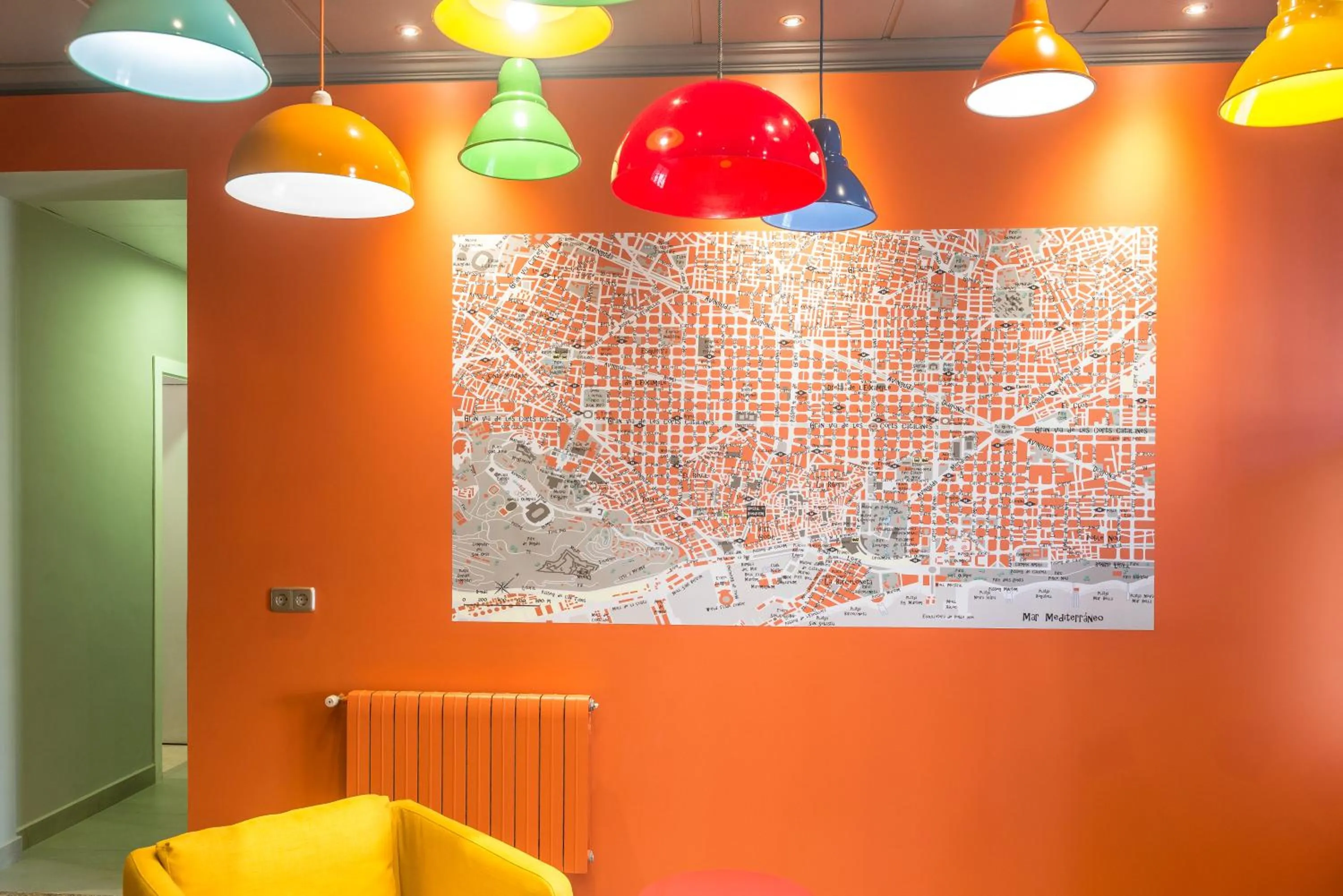 Lobby or reception in Hostal Benidorm