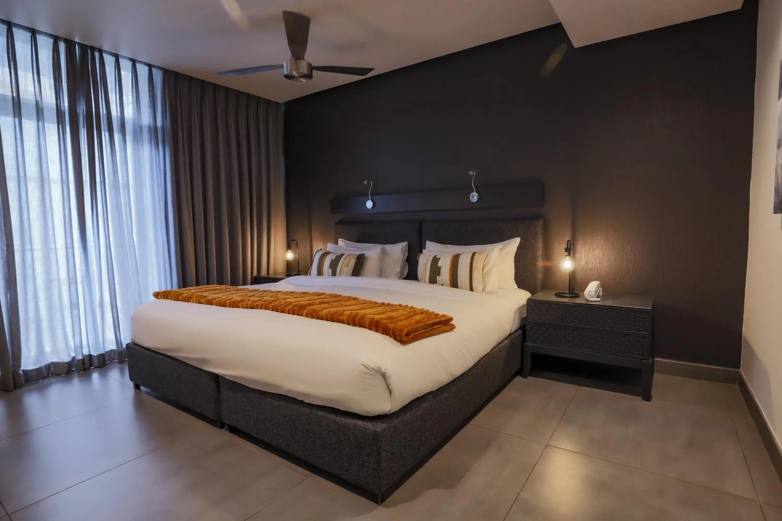 Bed in Atlantic Affair Boutique Hotel