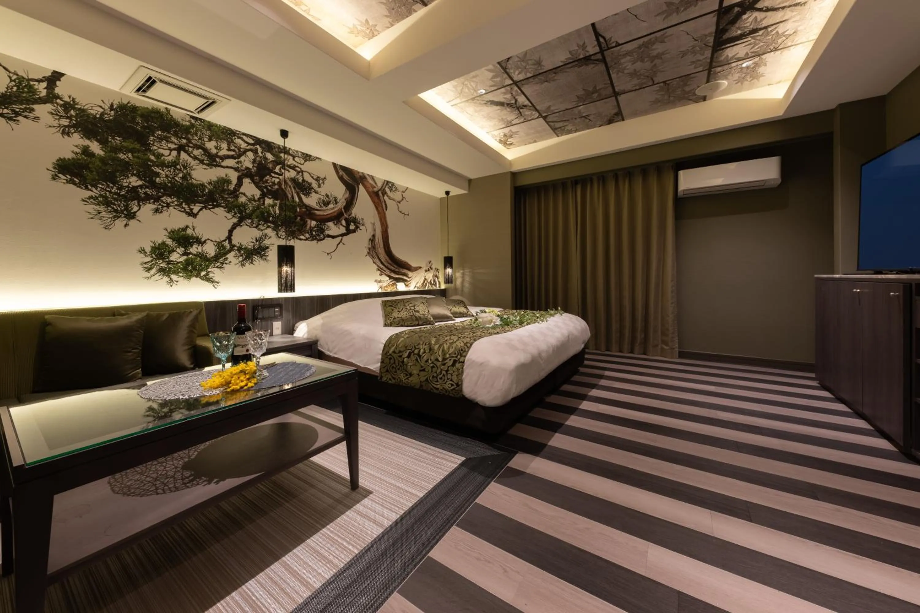 Bed in hotel AYA Adult Only