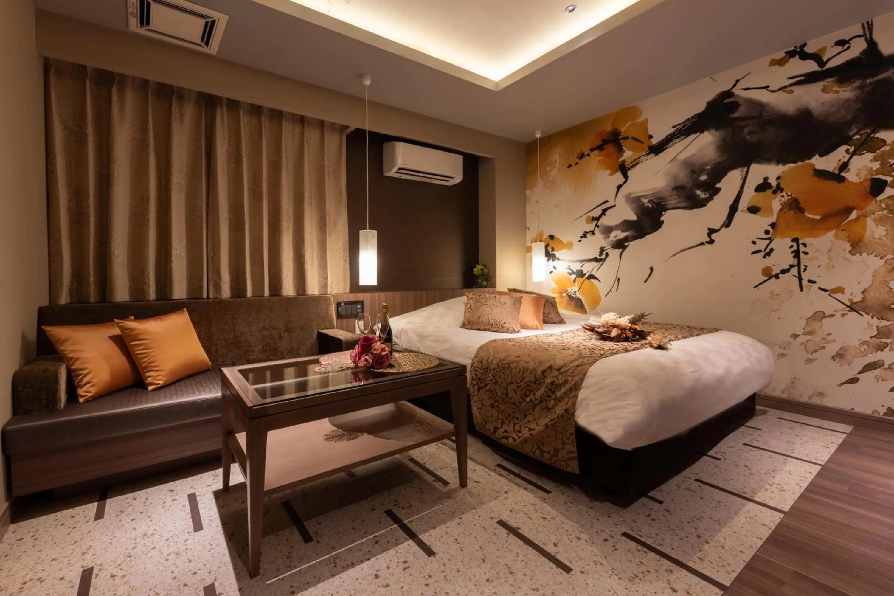 Bed in hotel AYA Adult Only