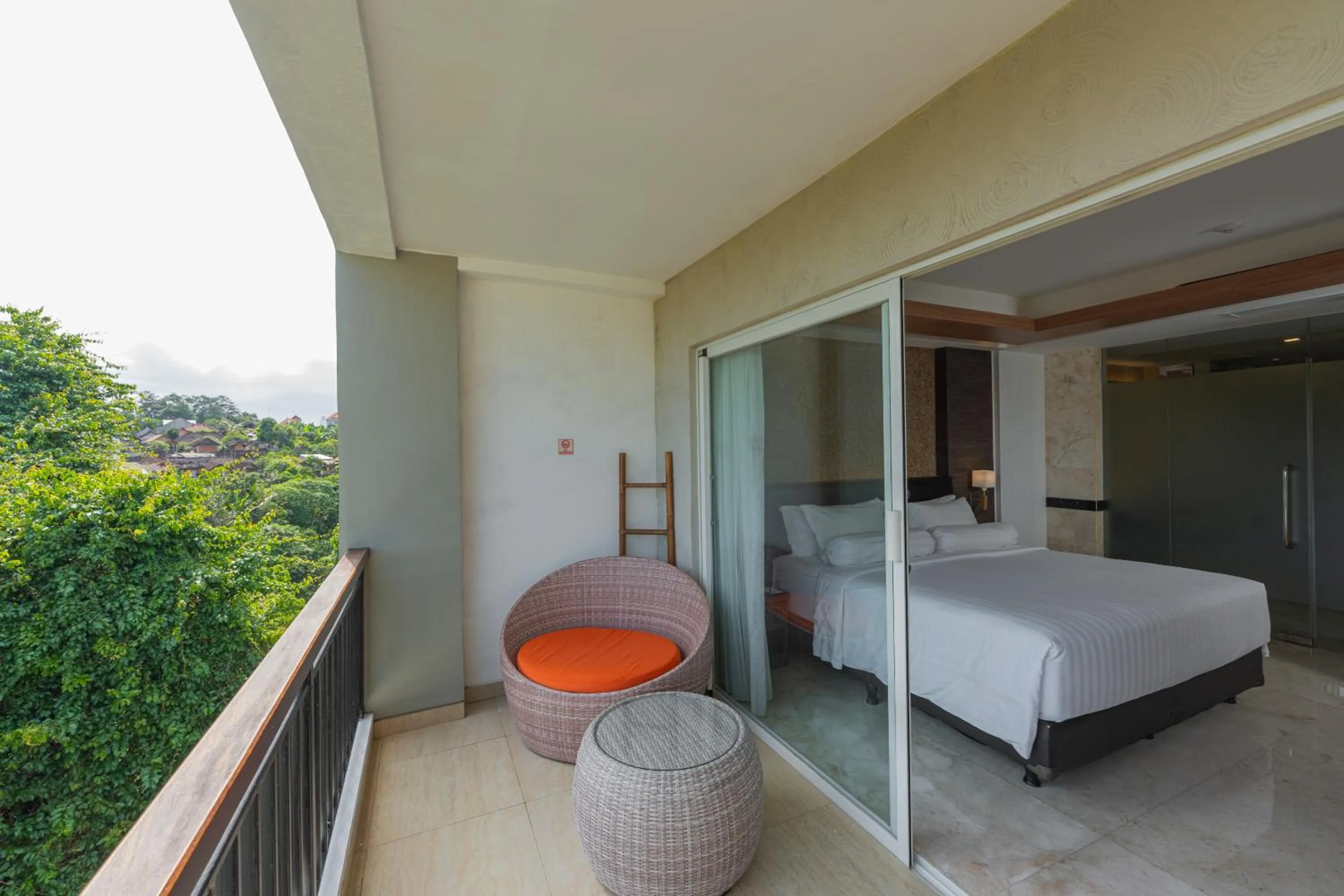 Balcony/Terrace, Bed in Sthala, A Tribute Portfolio Hotel, Ubud Bali