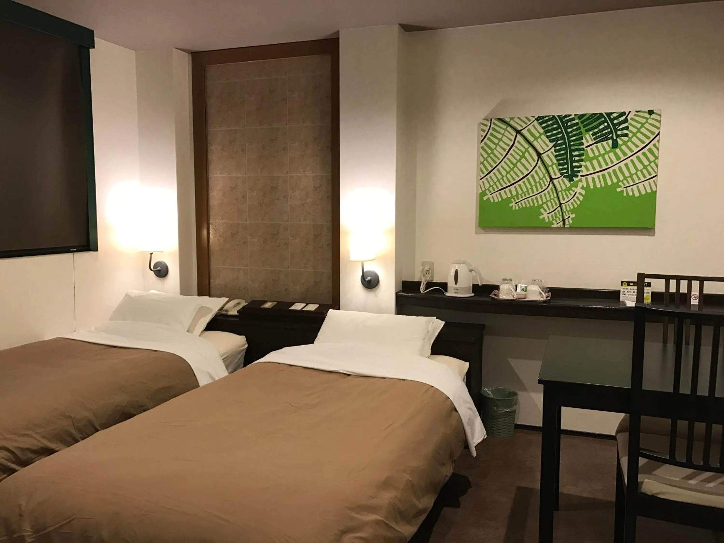 Bedroom, Bed in ビジネスインホテルプラザ21大阪京橋