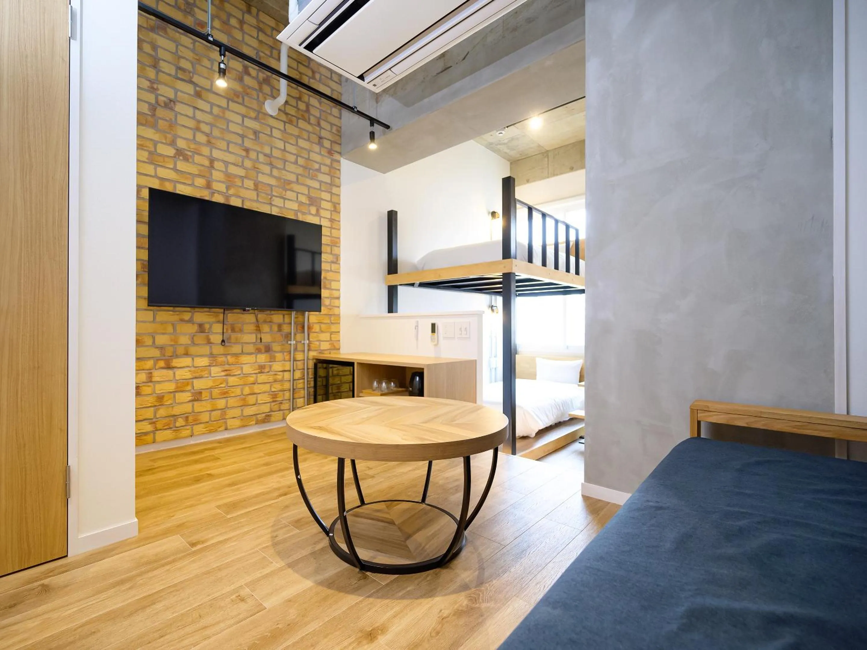 Photo of the whole room in HOTEL THE CUBE Naha Kokusai Street