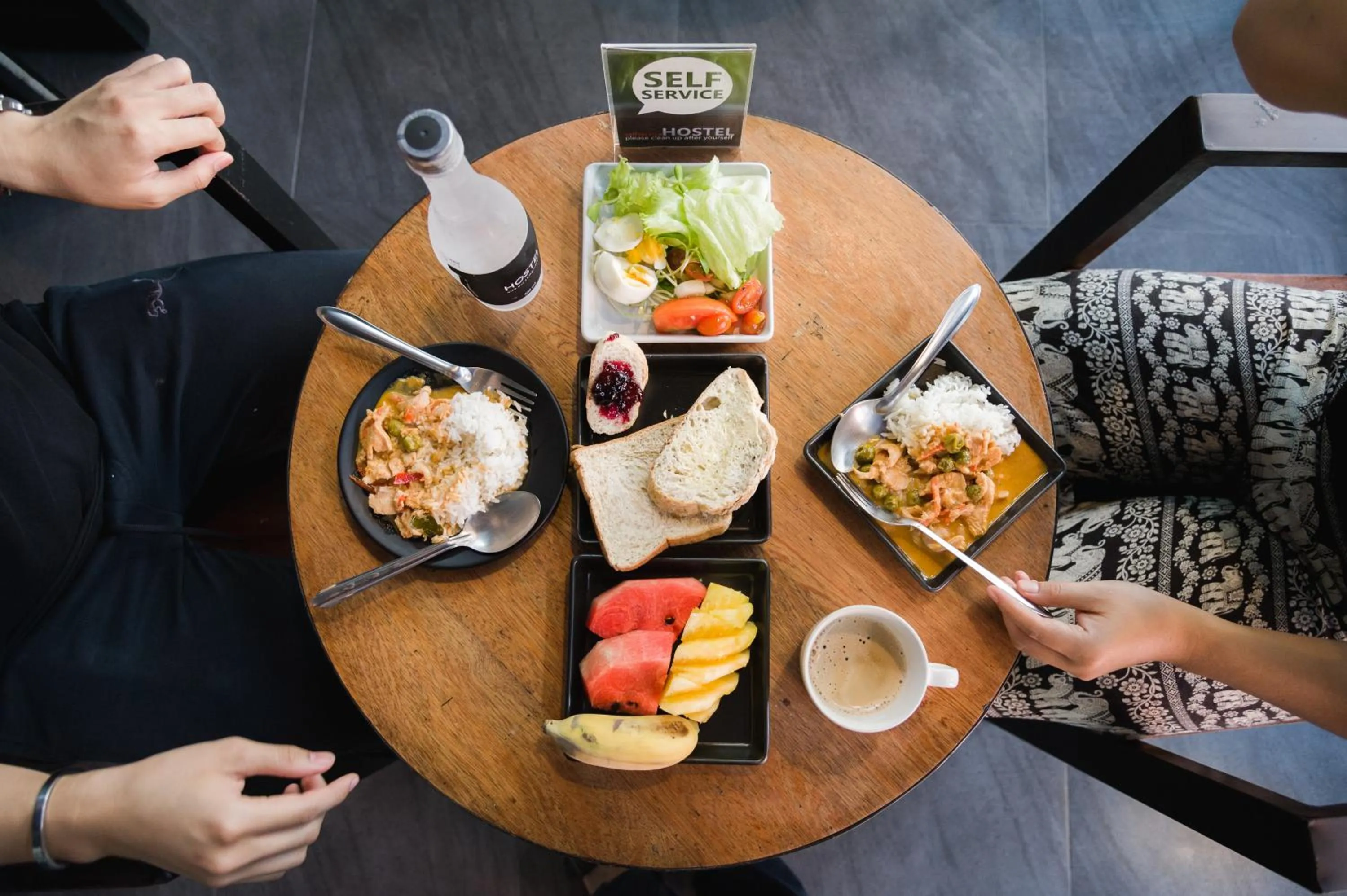 Food close-up in The Common Hostel