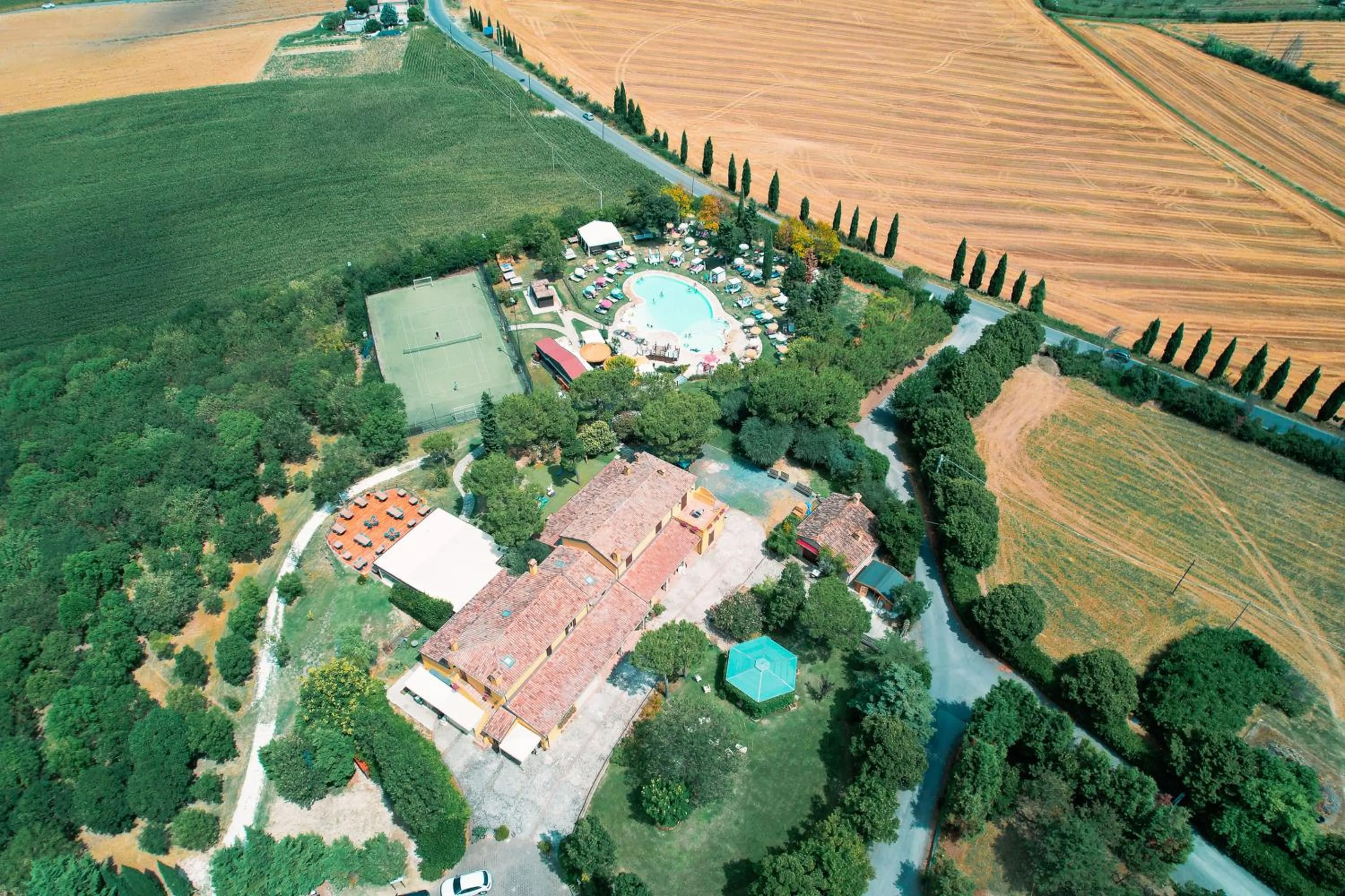 Bird's eye view in Il Podere Del Germano Reale