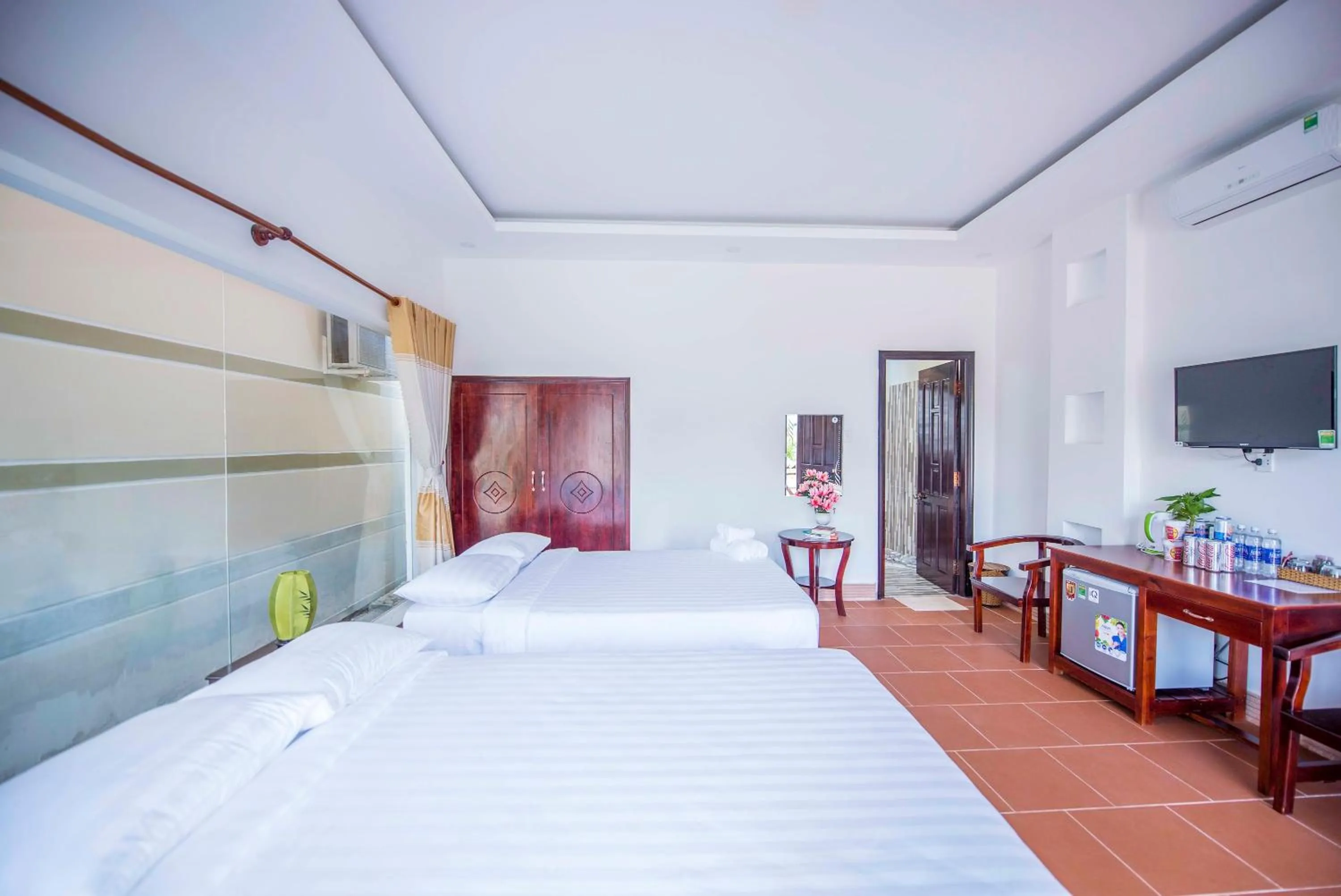 Bed in Trung Huynh Bungalow