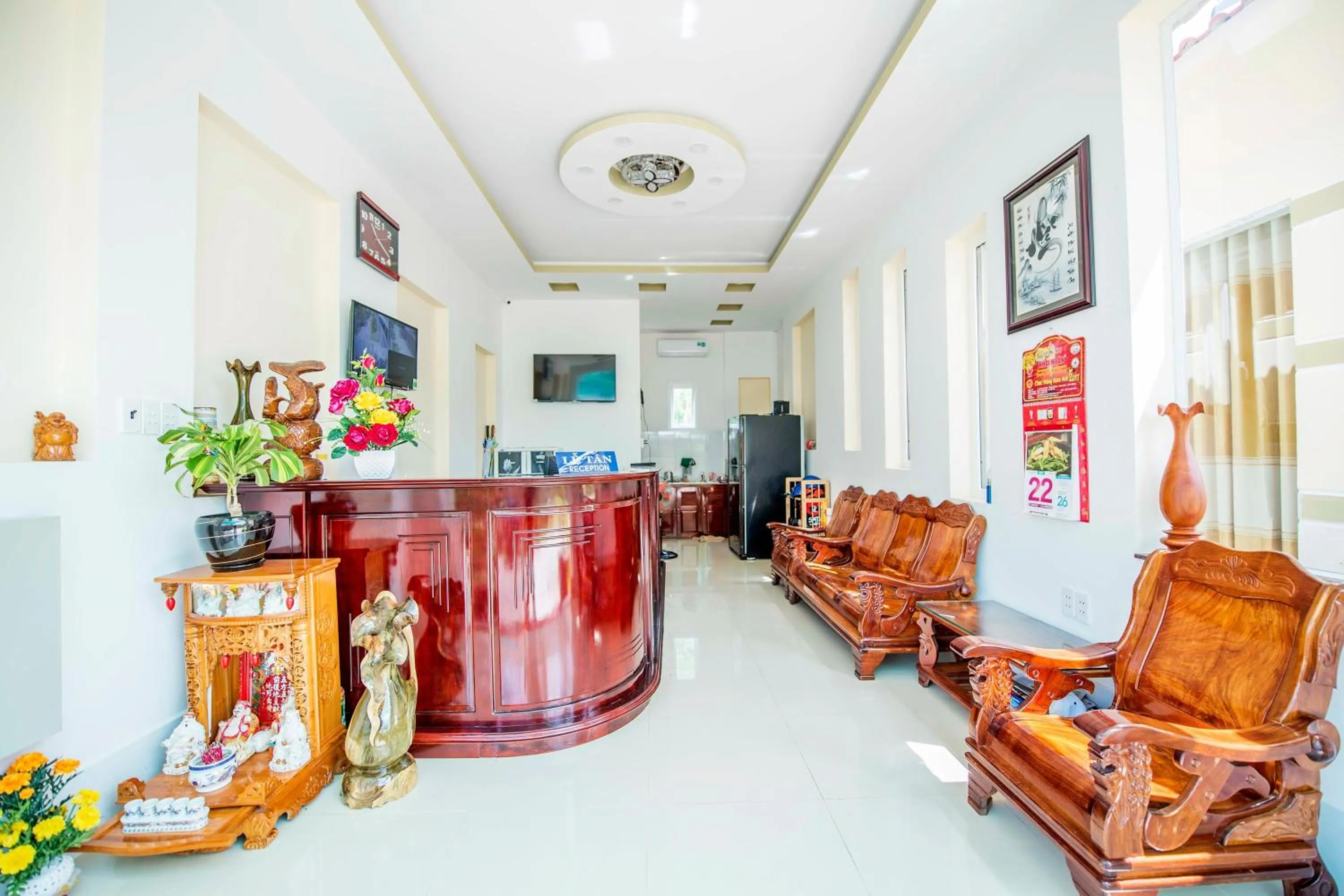 Lobby or reception in Trung Huynh Bungalow