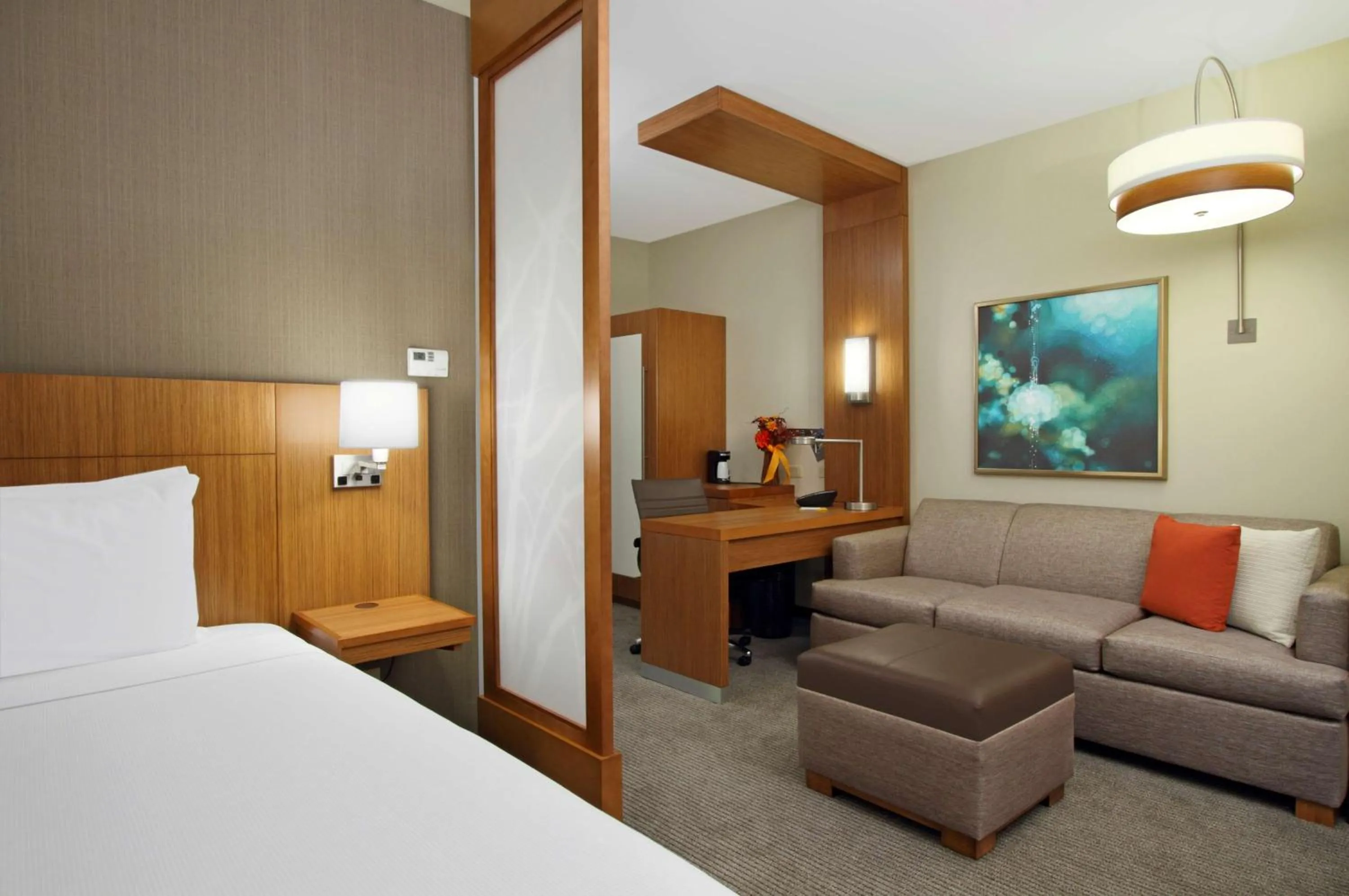 Photo of the whole room, Bed in Hyatt Place Houston NW Vintage Park