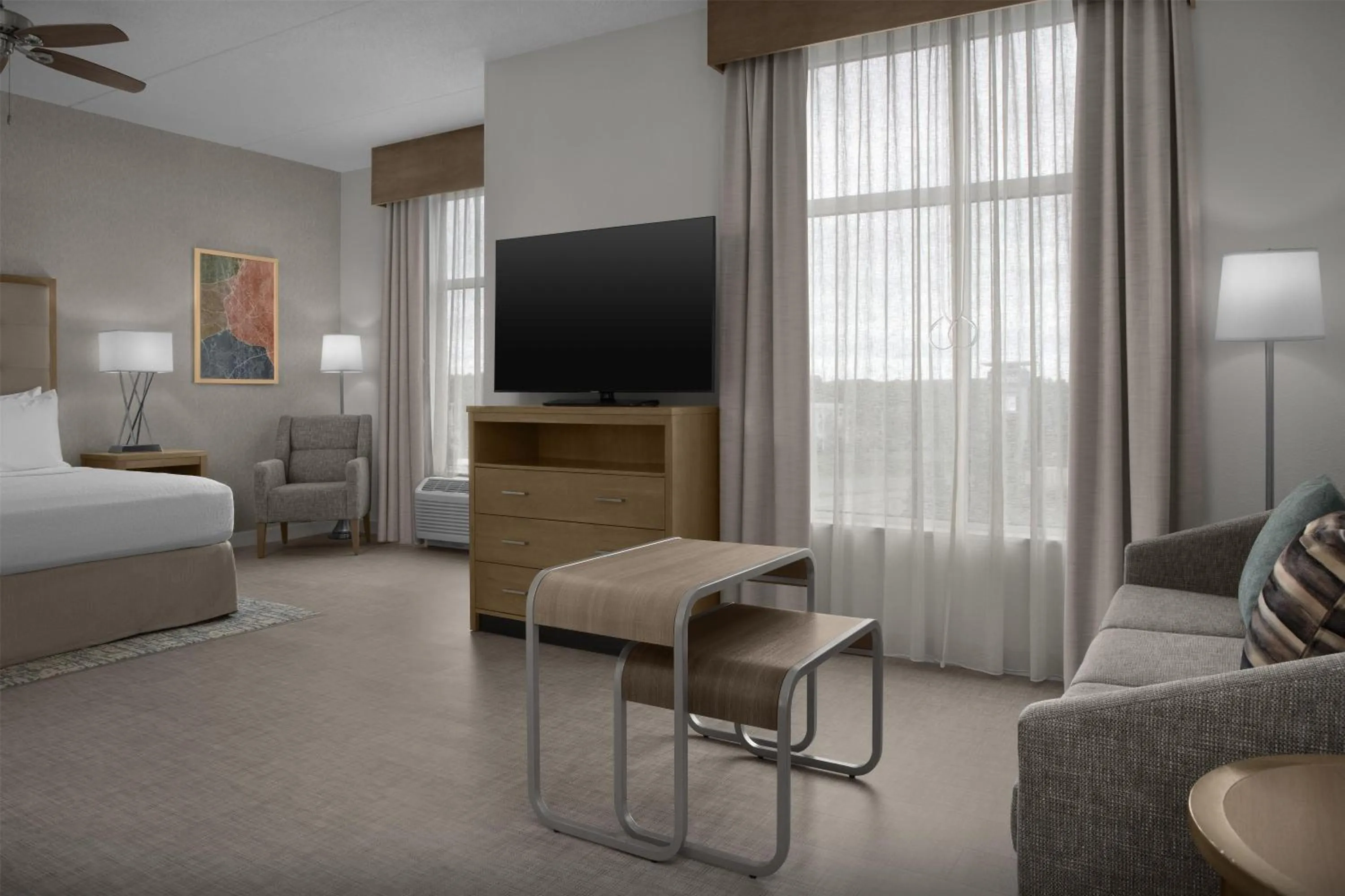 Bed in Homewood Suites by Hilton Concord