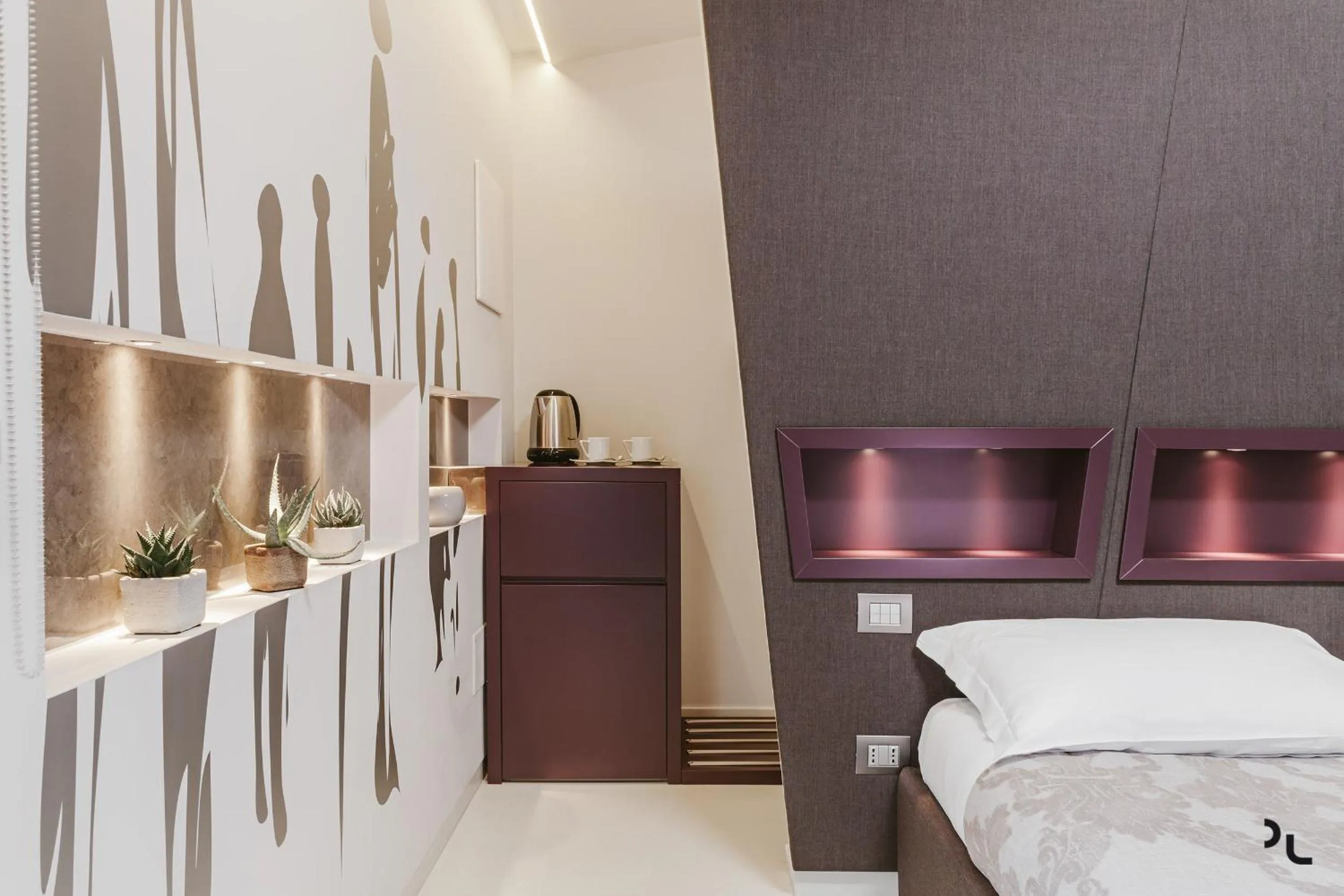 Coffee/tea facilities, Bed in La Residenza del Monaco bianco