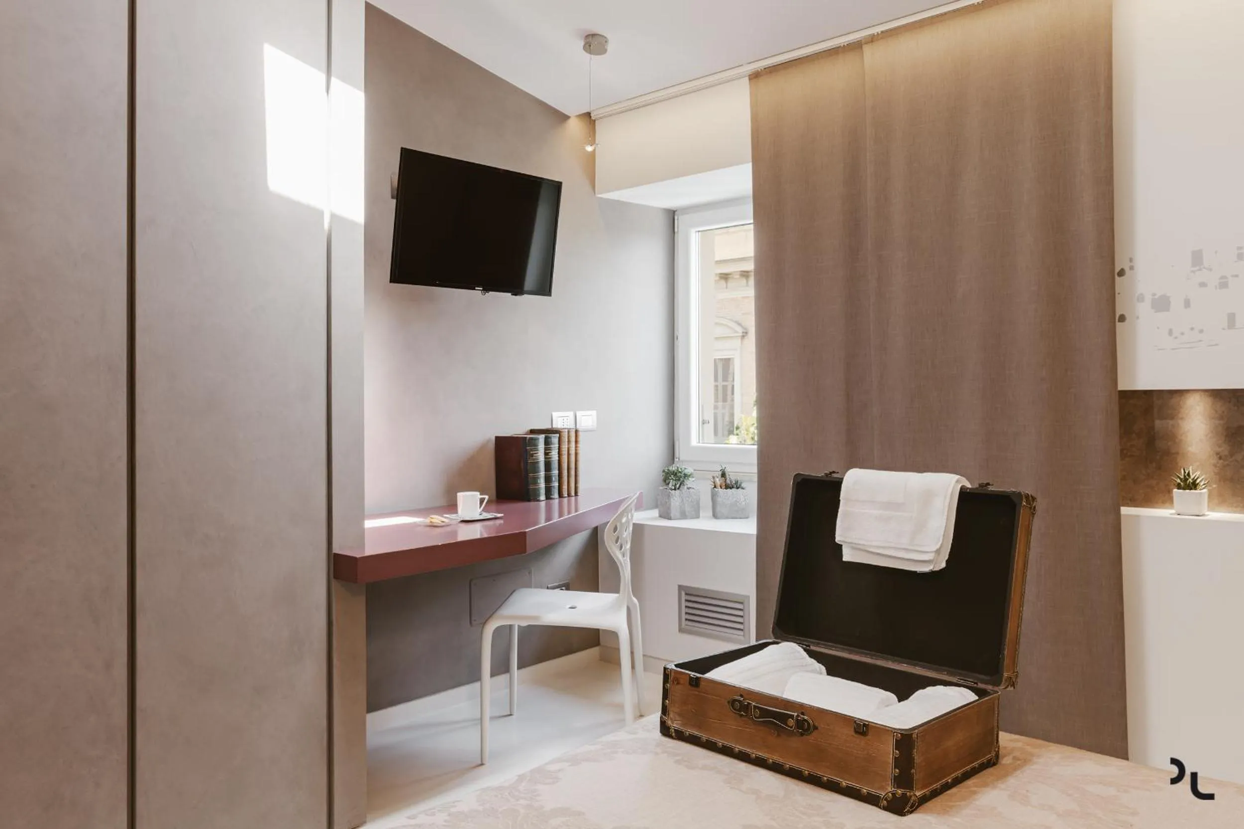 Bed in La Residenza del Monaco bianco