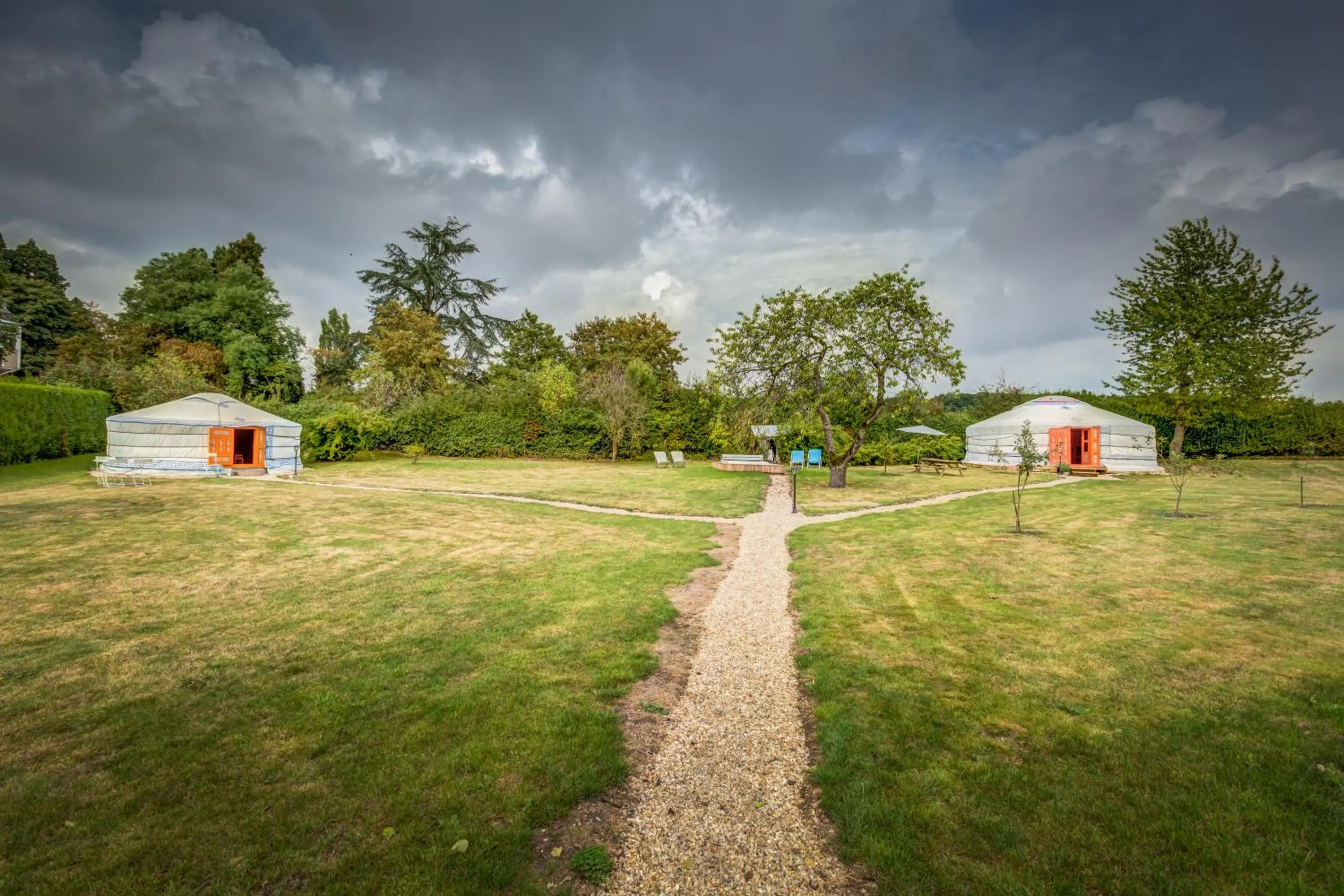 Garden view in Le Village des Templiers