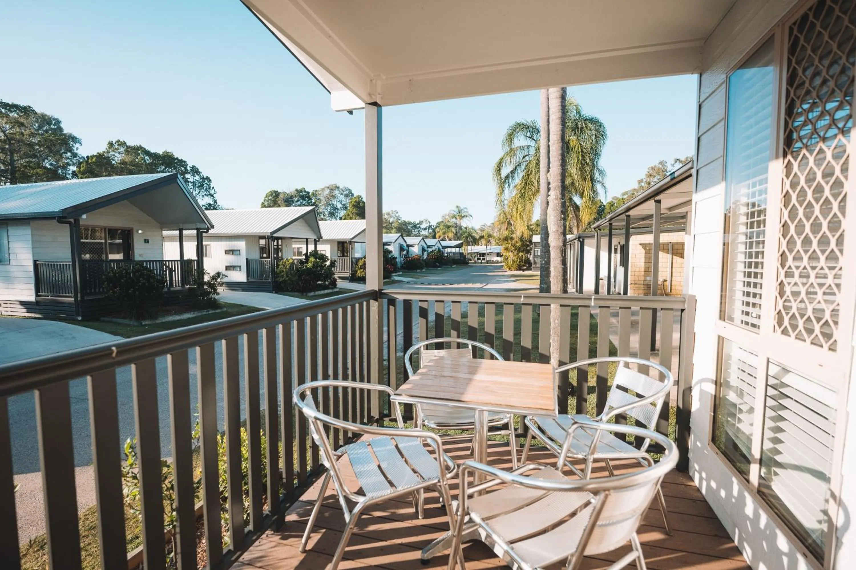 Balcony/Terrace in BIG4 Rainbow Beach Holiday Park