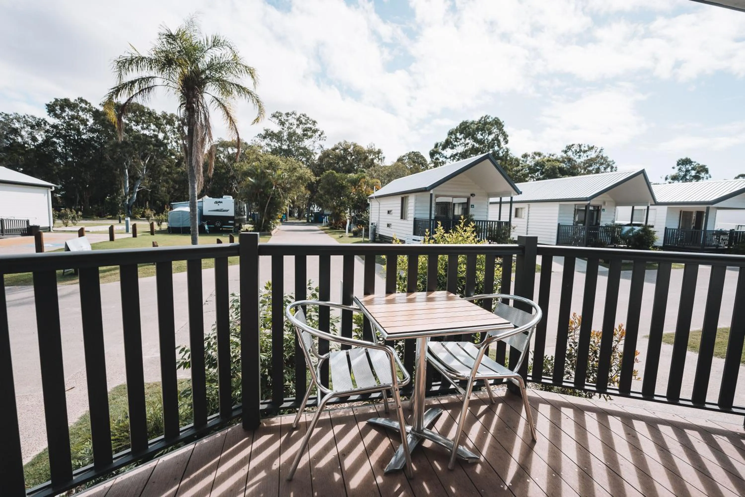 Balcony/Terrace in BIG4 Rainbow Beach Holiday Park
