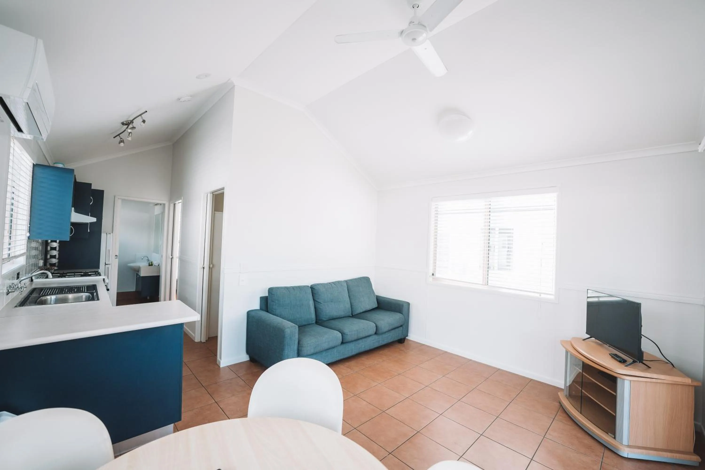 Living room in BIG4 Rainbow Beach Holiday Park