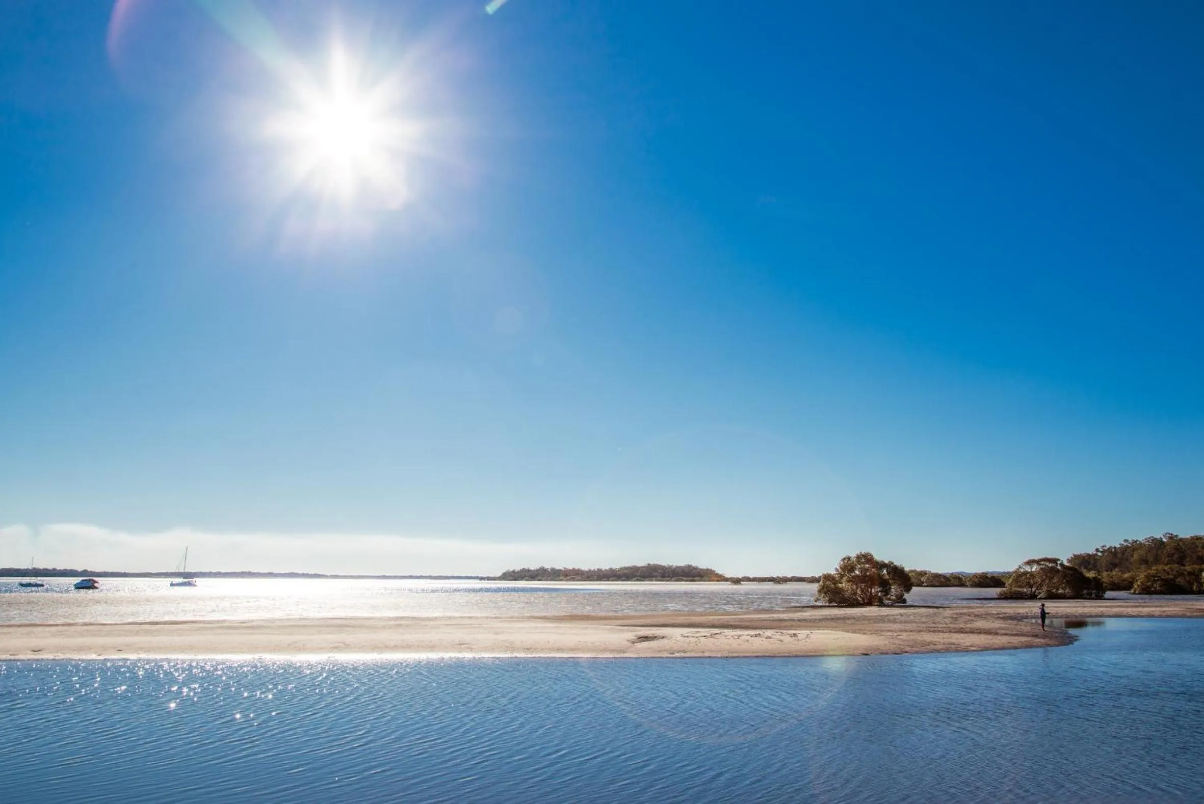 Beach in BIG4 Rainbow Beach Holiday Park