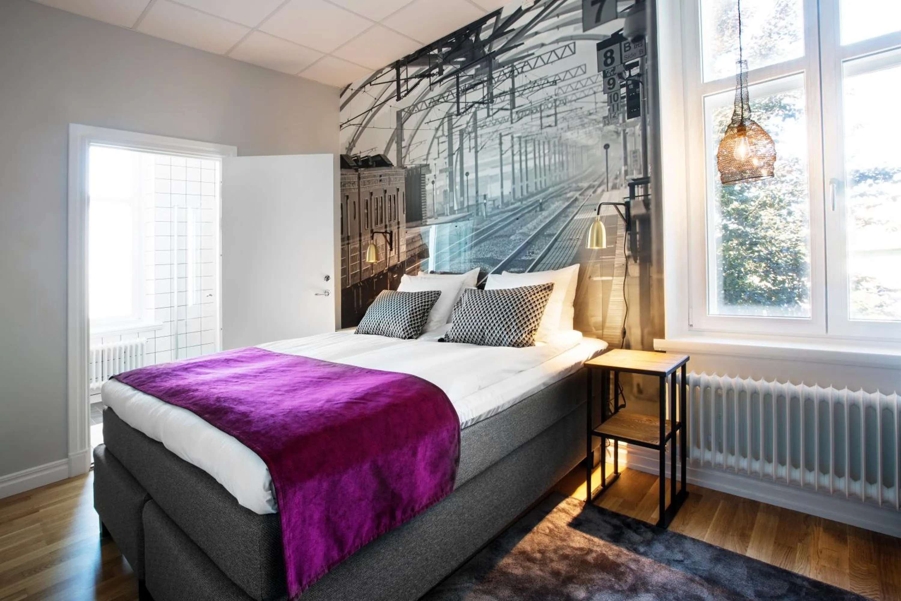 Bed in Livin Station Hotel