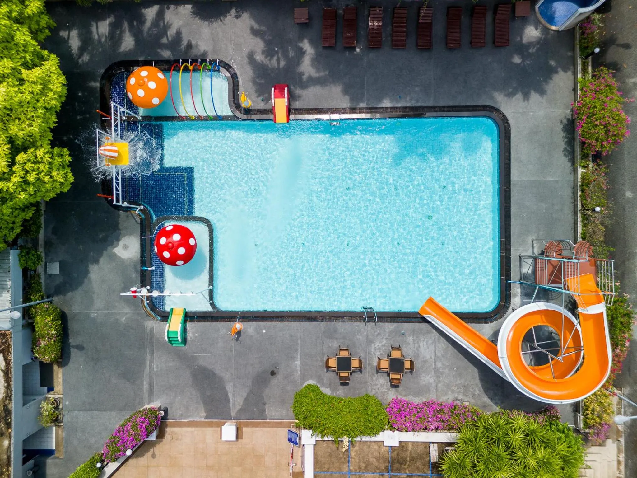 Bird's eye view in Villa Navin