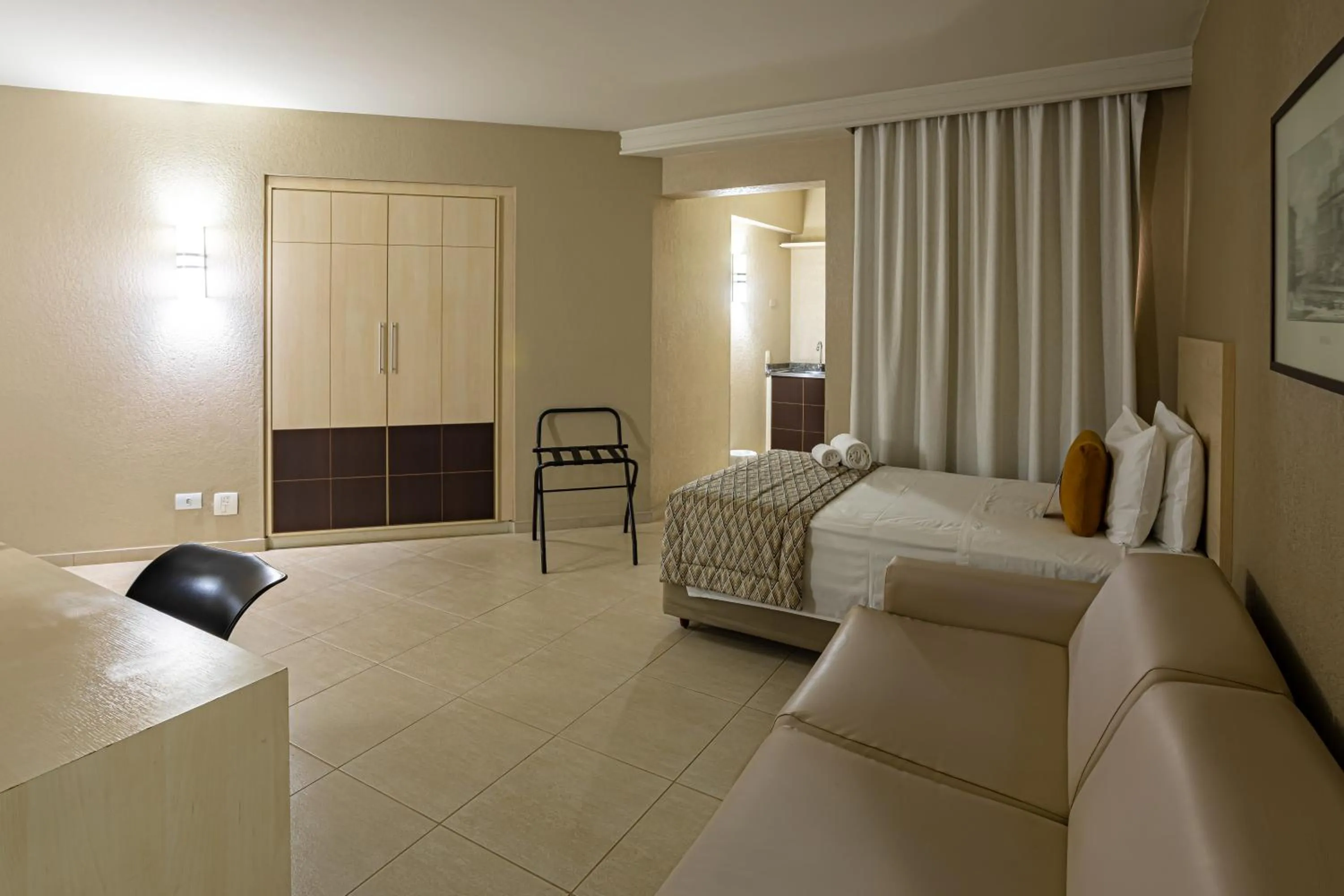 Bed in Hotel Metrópole Maringá