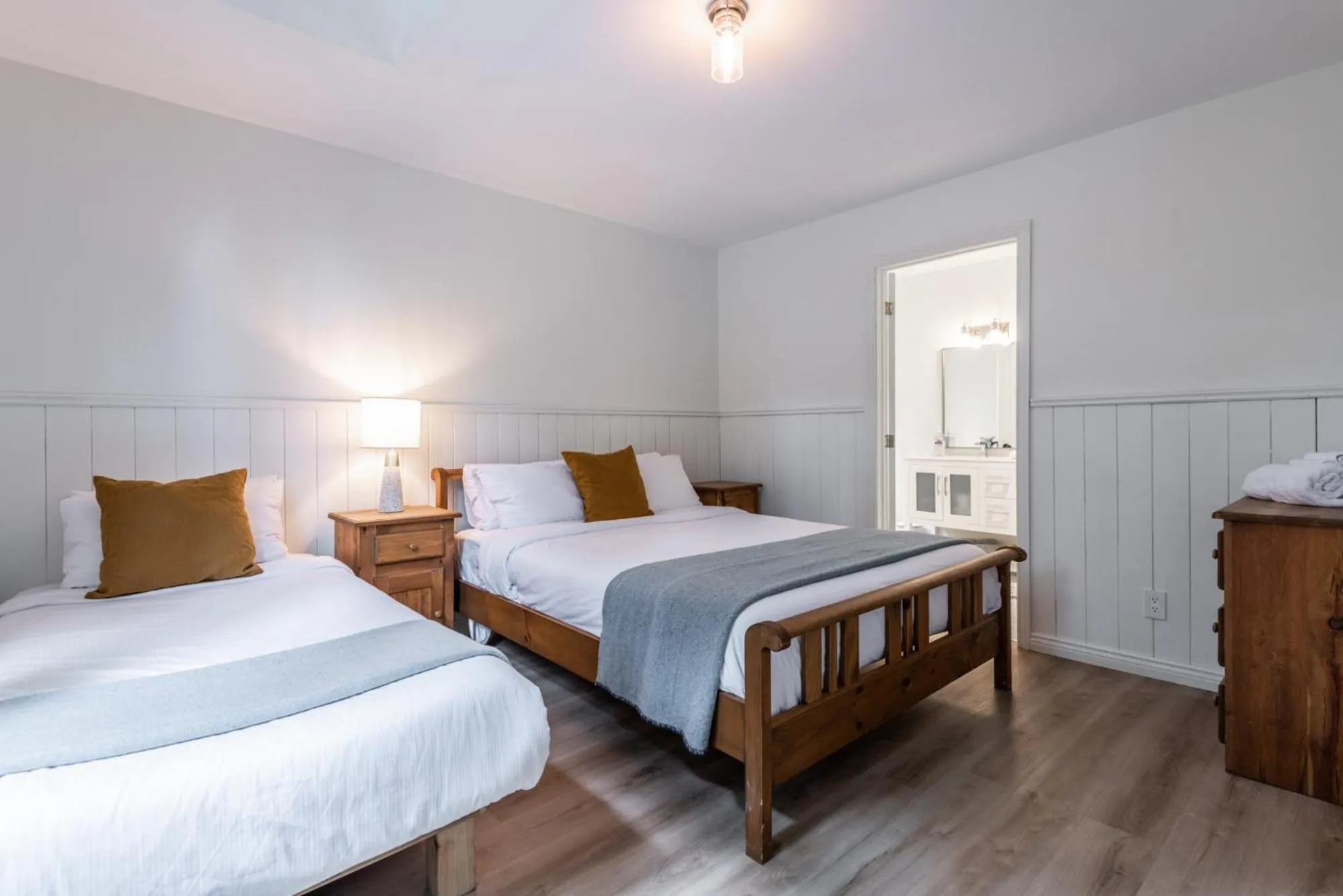 Bed in Chalet Chevreuil Zen