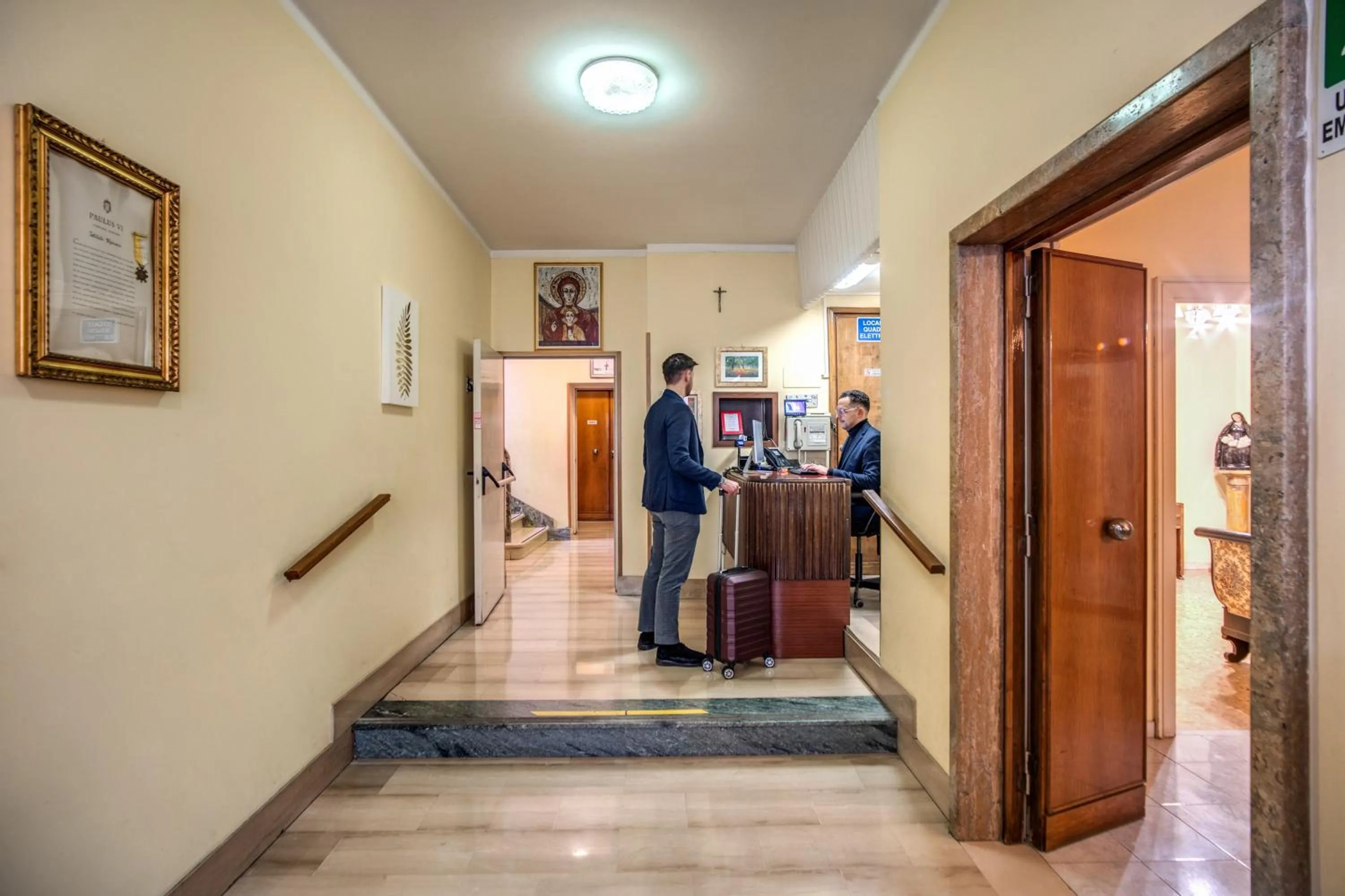 Lobby or reception in Casa per Ferie Ravasco San Pietro
