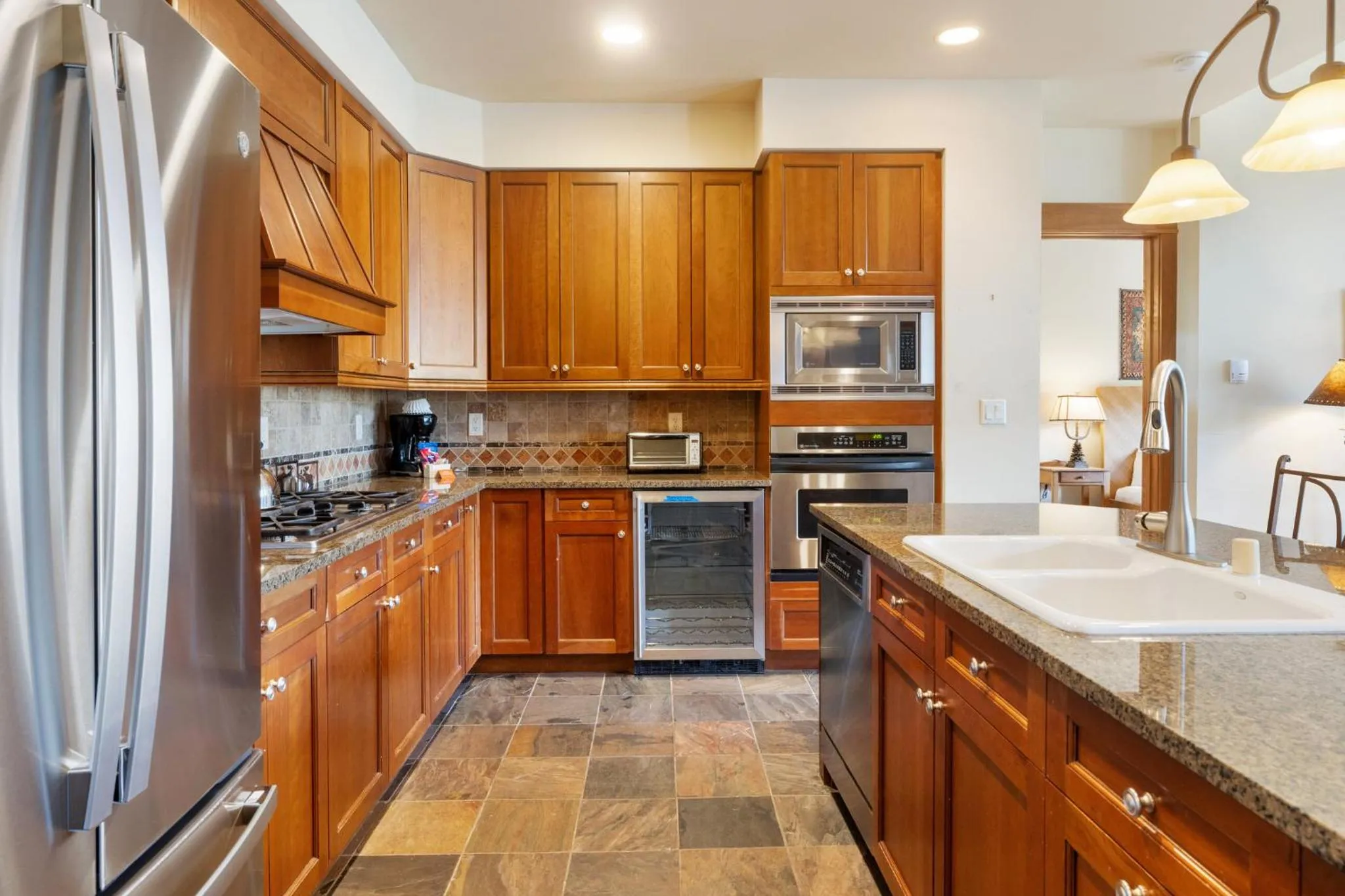 Communal kitchen in Timbers & Lone Eagle by Vail Resorts