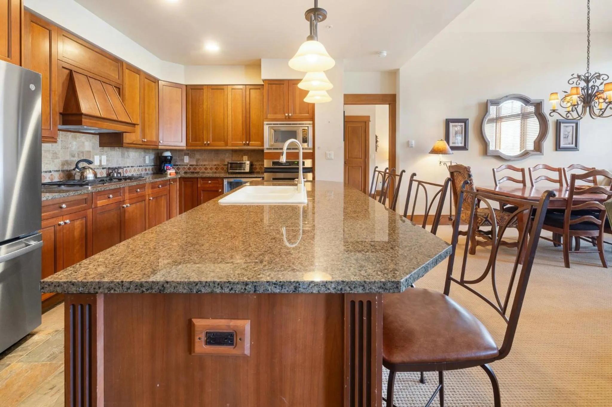 Communal kitchen in Timbers & Lone Eagle by Vail Resorts