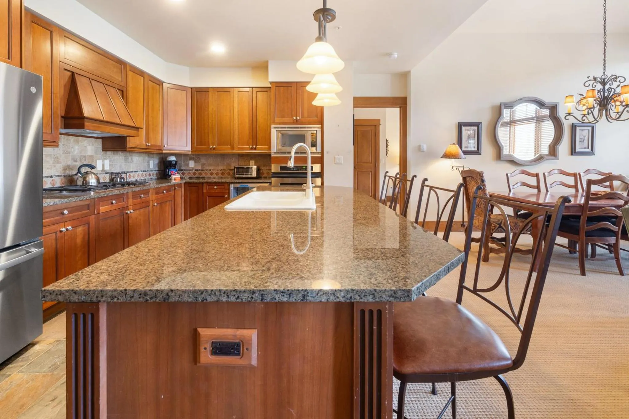 Communal kitchen in Timbers & Lone Eagle by Vail Resorts