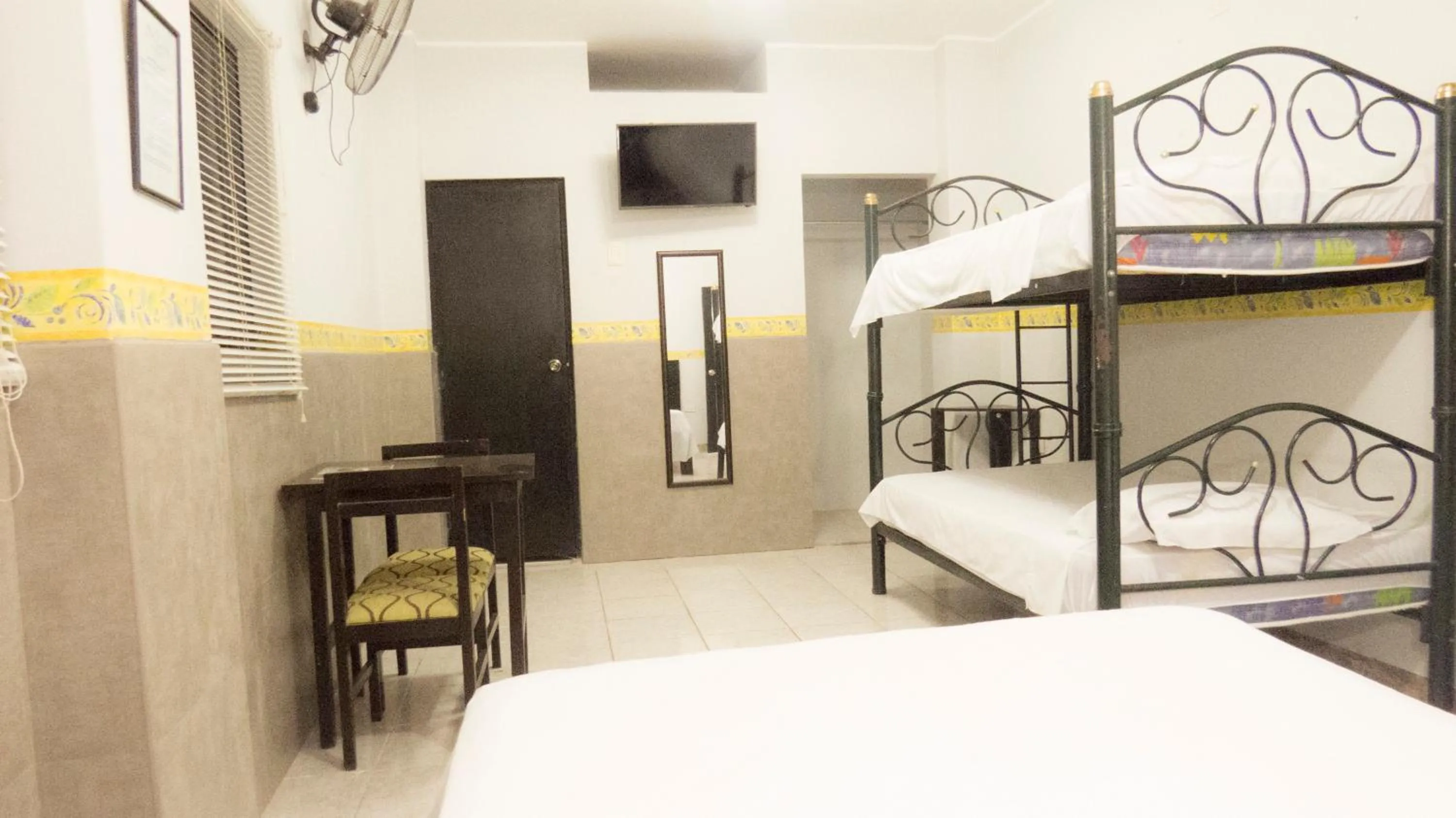 Decorative detail, Bed in Jer`s Hostal