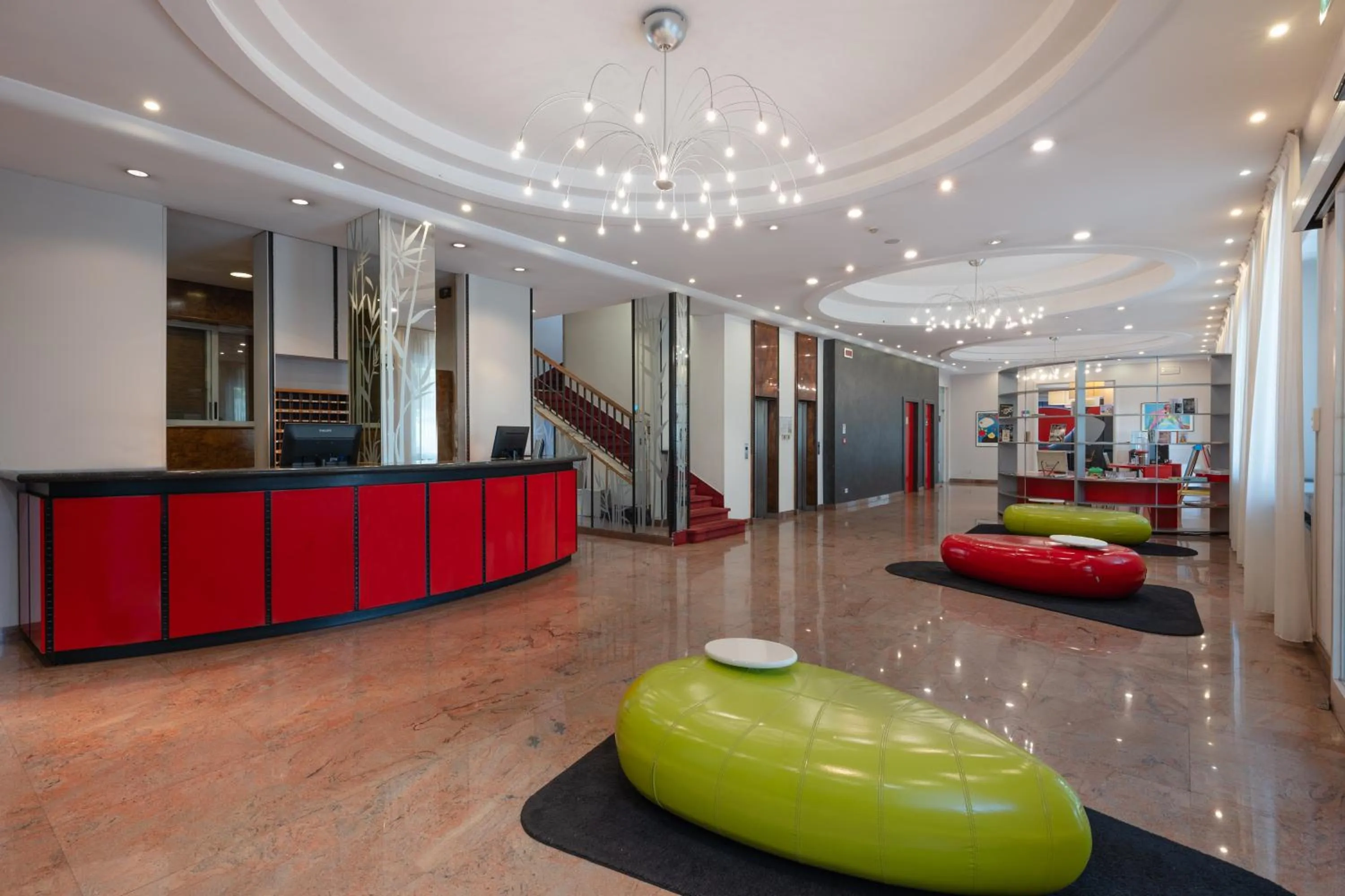 Lobby or reception in Hotel Toscanini
