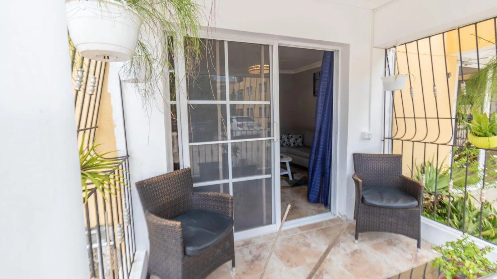 Patio in Nely y Pietro share apartment