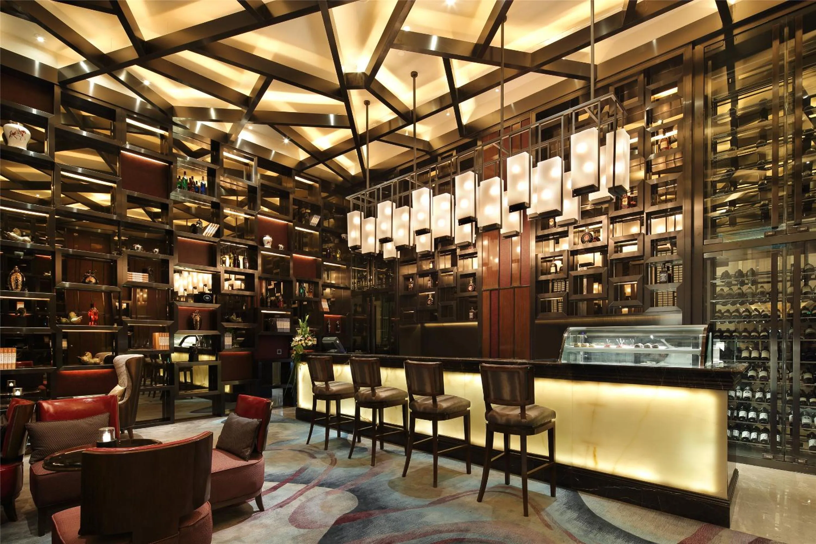 Lounge or bar in Wanda Realm Siping