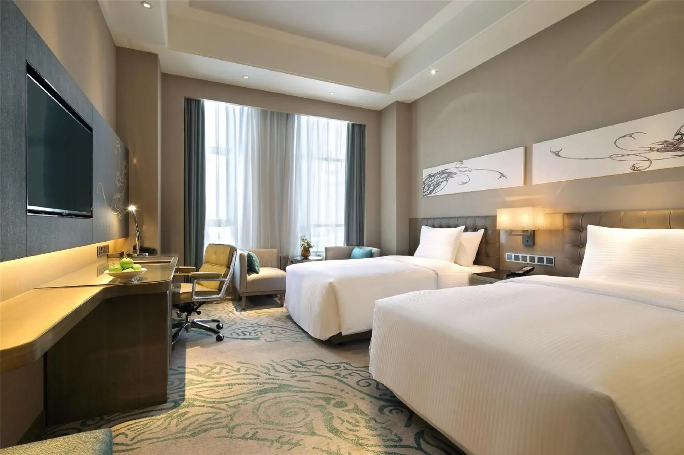 Executive Twin Room in Wanda Realm Siping Executive Twin Room in Wanda Realm Siping