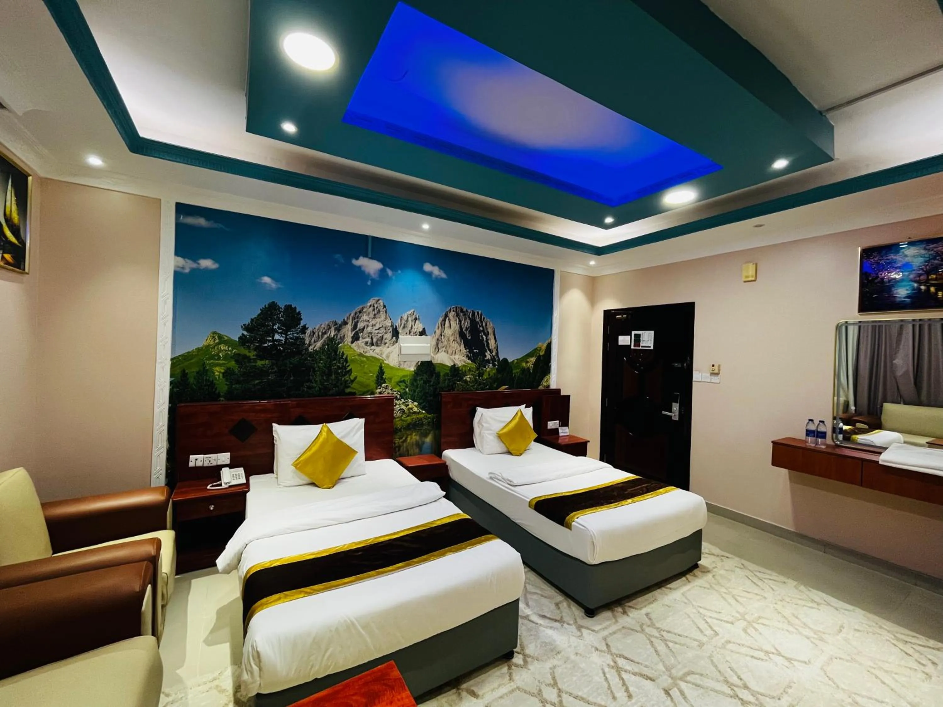 Bed in Al Nakheel Hotel Apartments