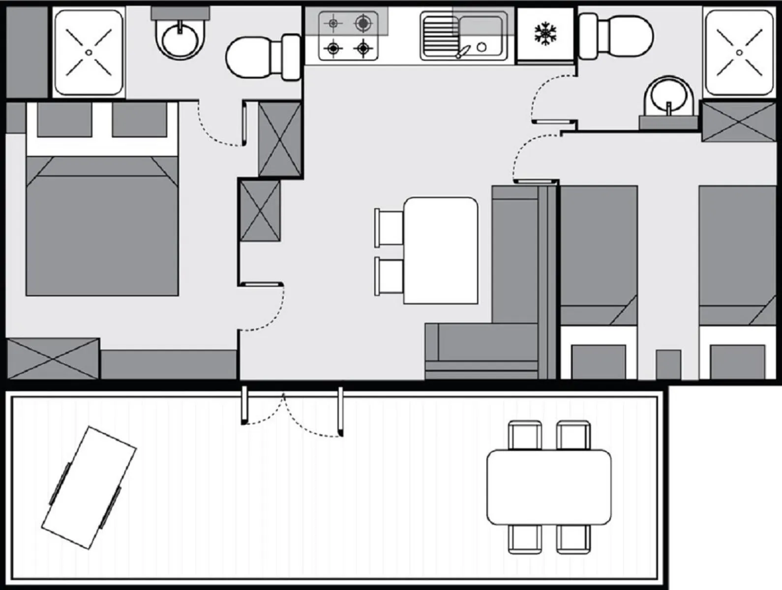Floor plan in Mobile Homes Victoria San Marino