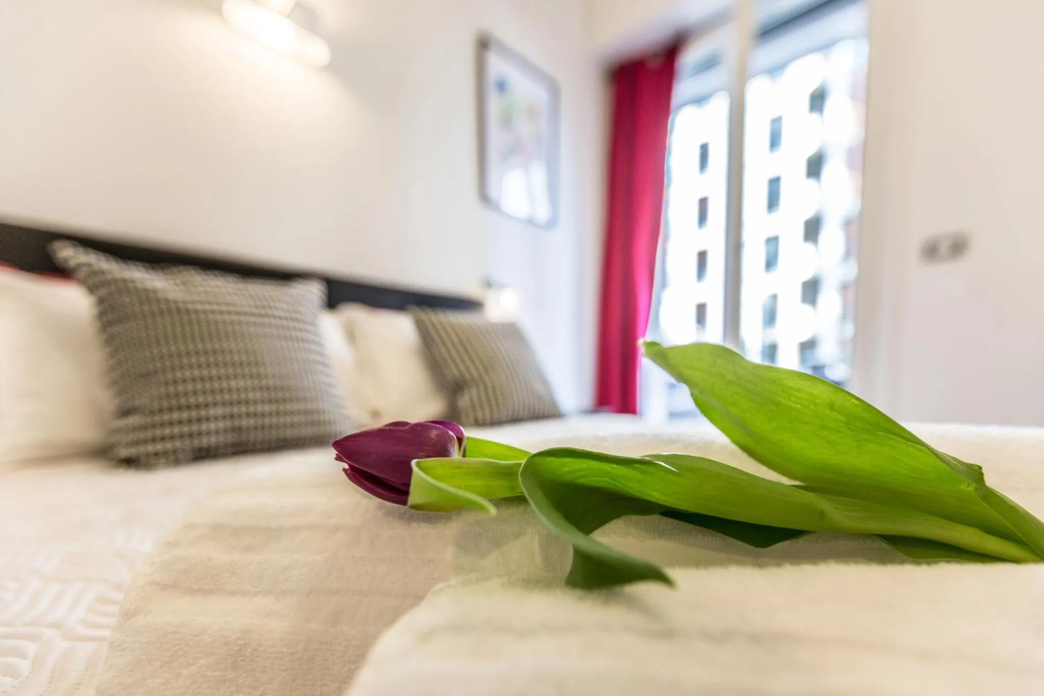 Bed in Central City Rooms