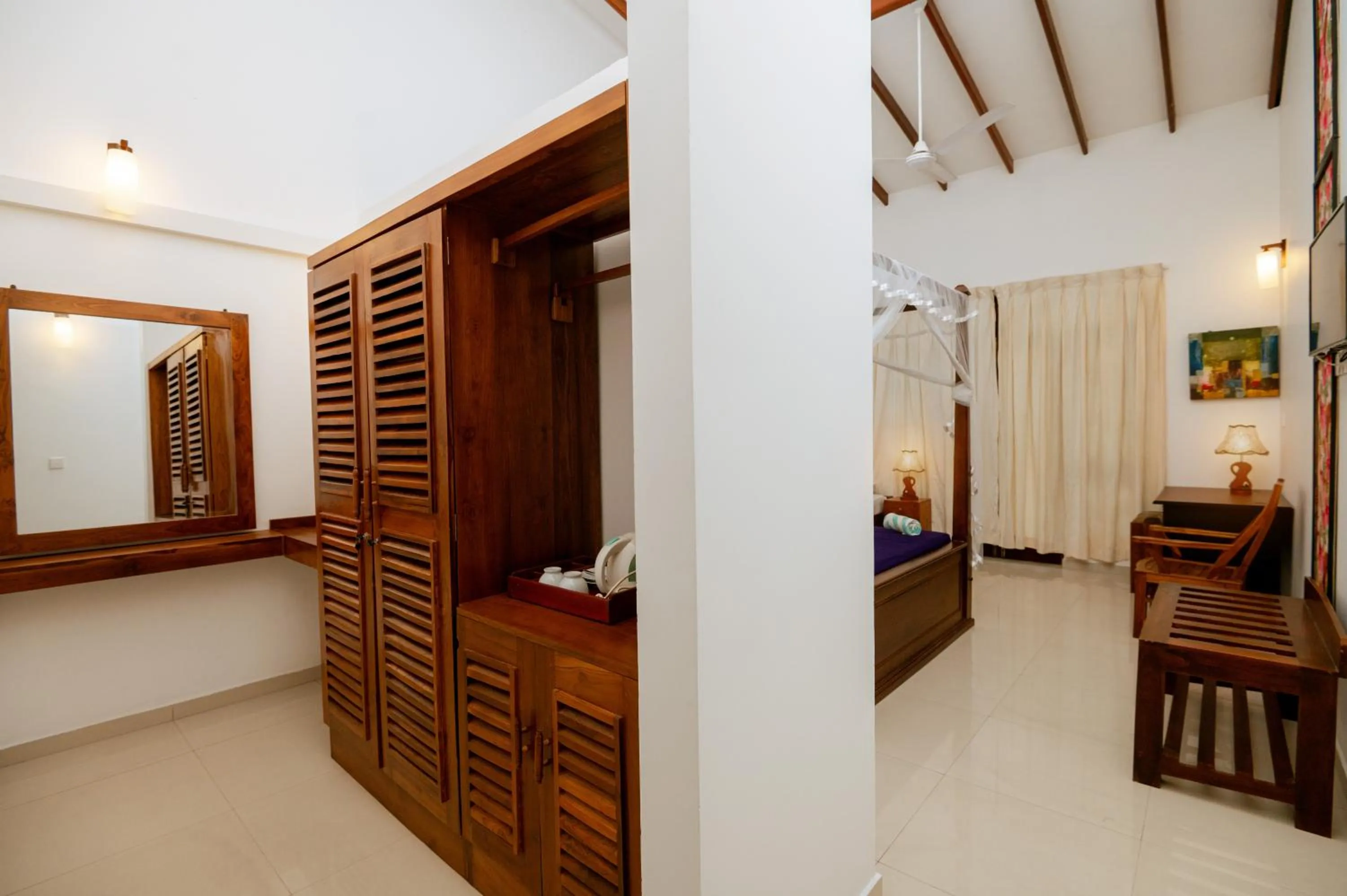 Bedroom, Bed in Prince Beach Hotel Bentota