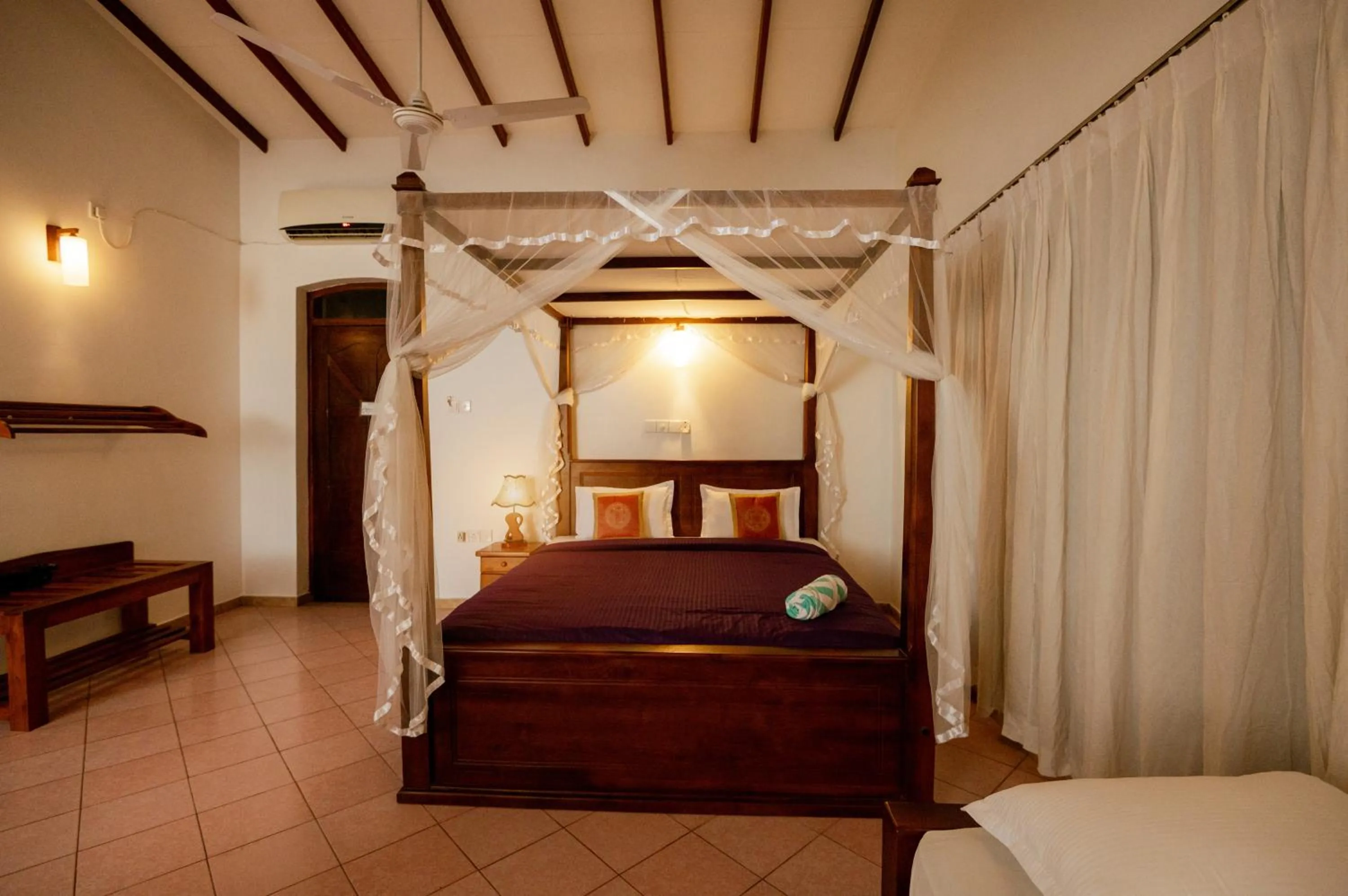 Bedroom, Bed in Prince Beach Hotel Bentota