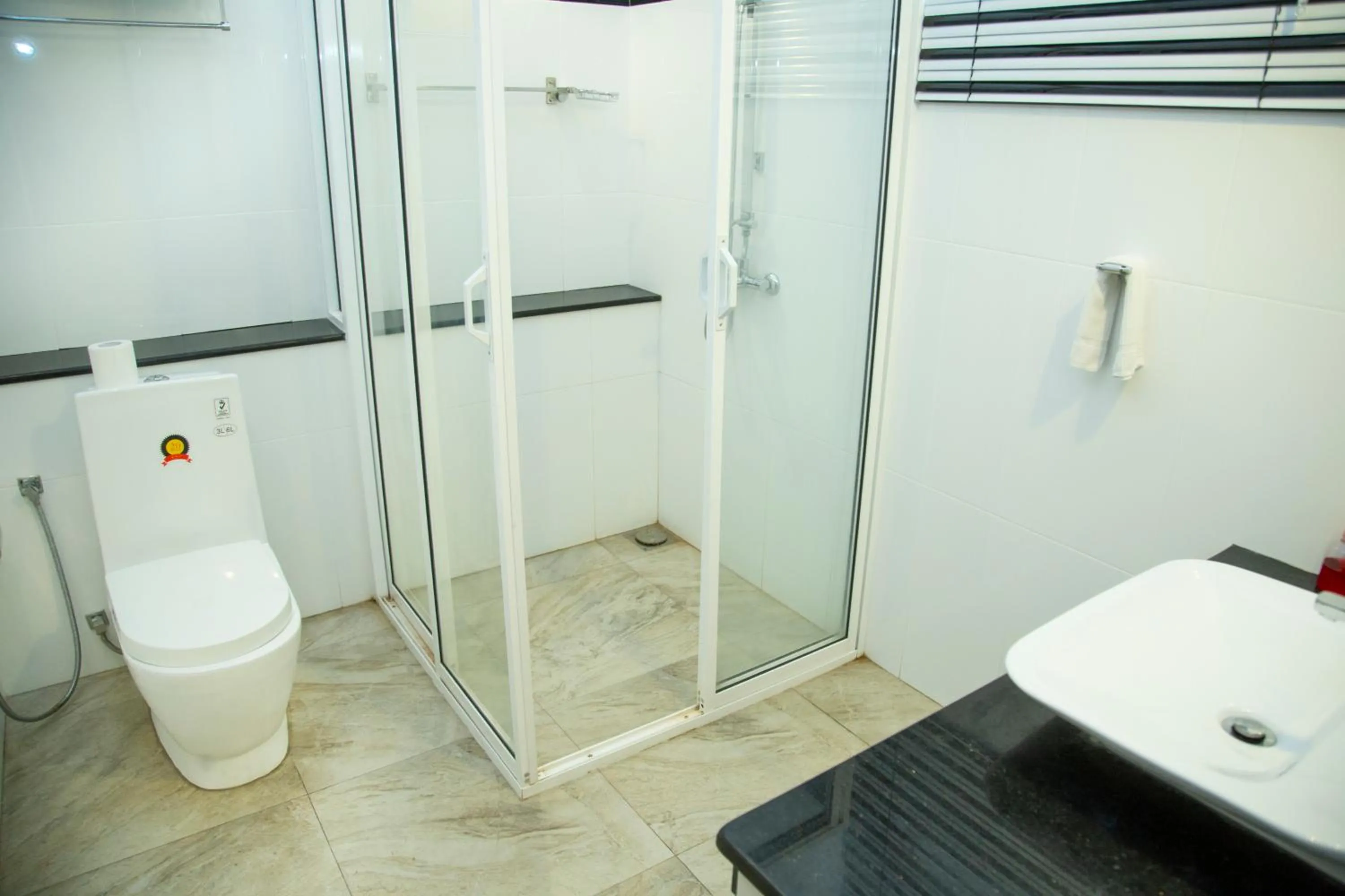 Shower in Prince Beach Hotel Bentota