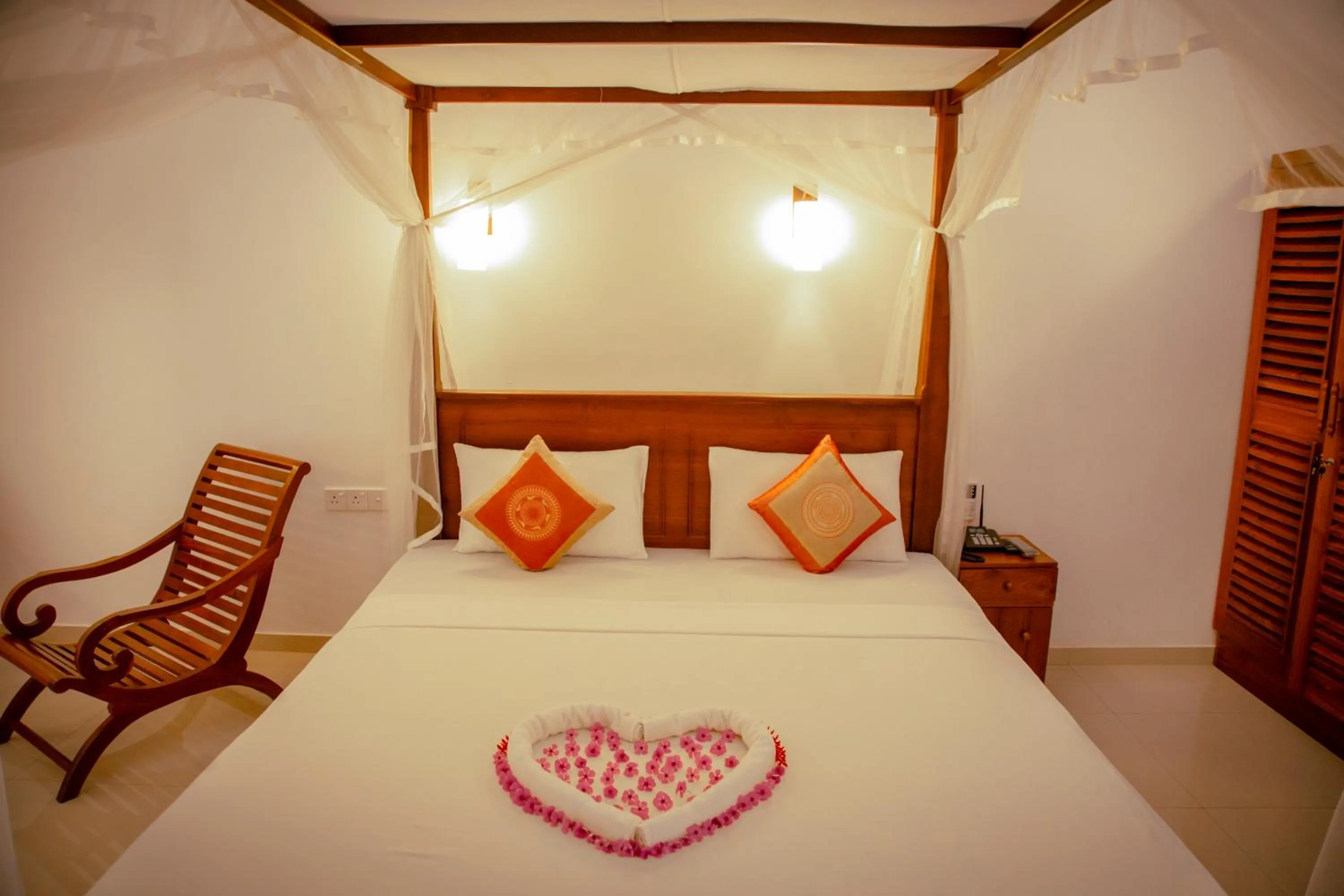 Bedroom, Bed in Prince Beach Hotel Bentota