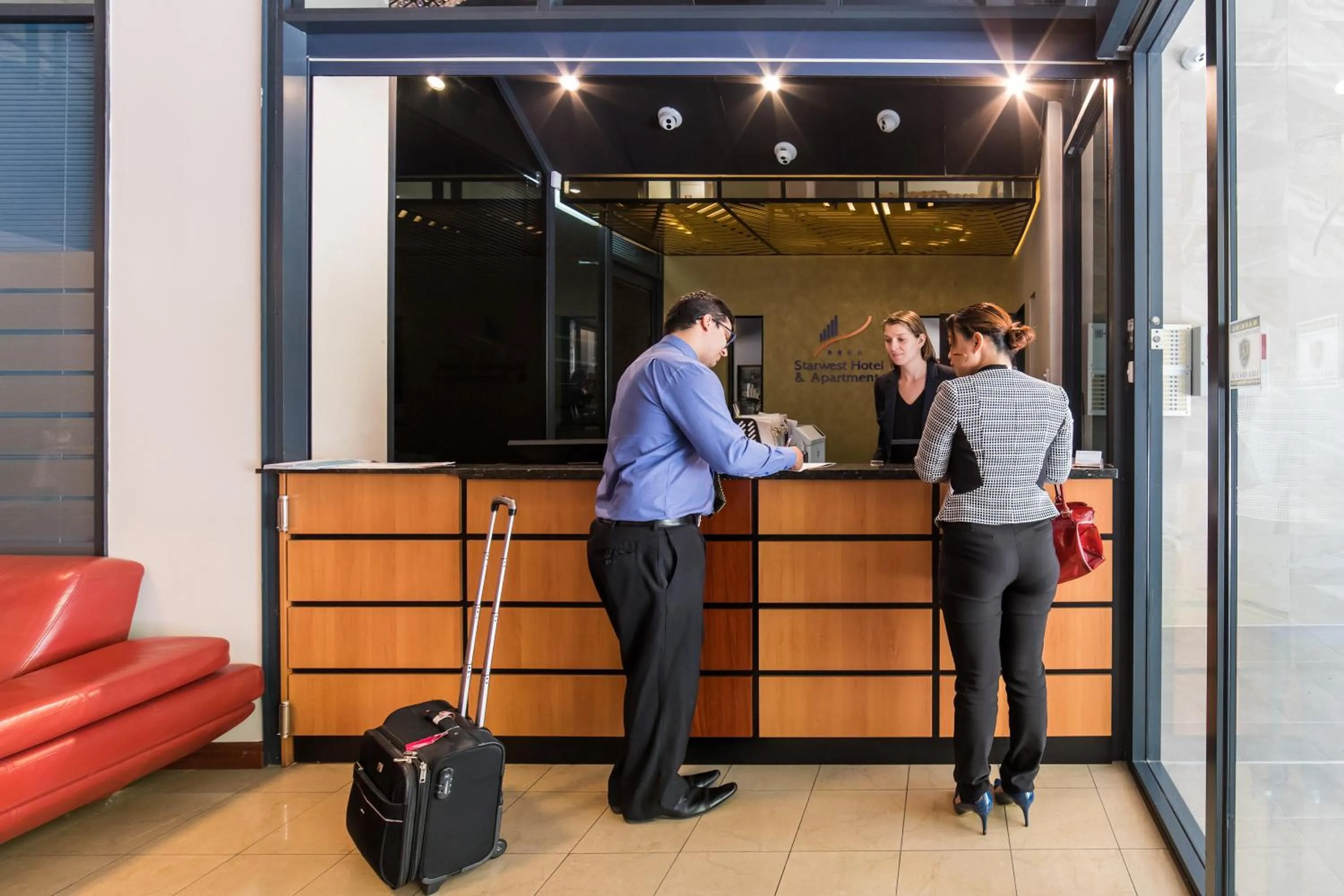 Lobby or reception in Starwest Apartments Alderney On Hay