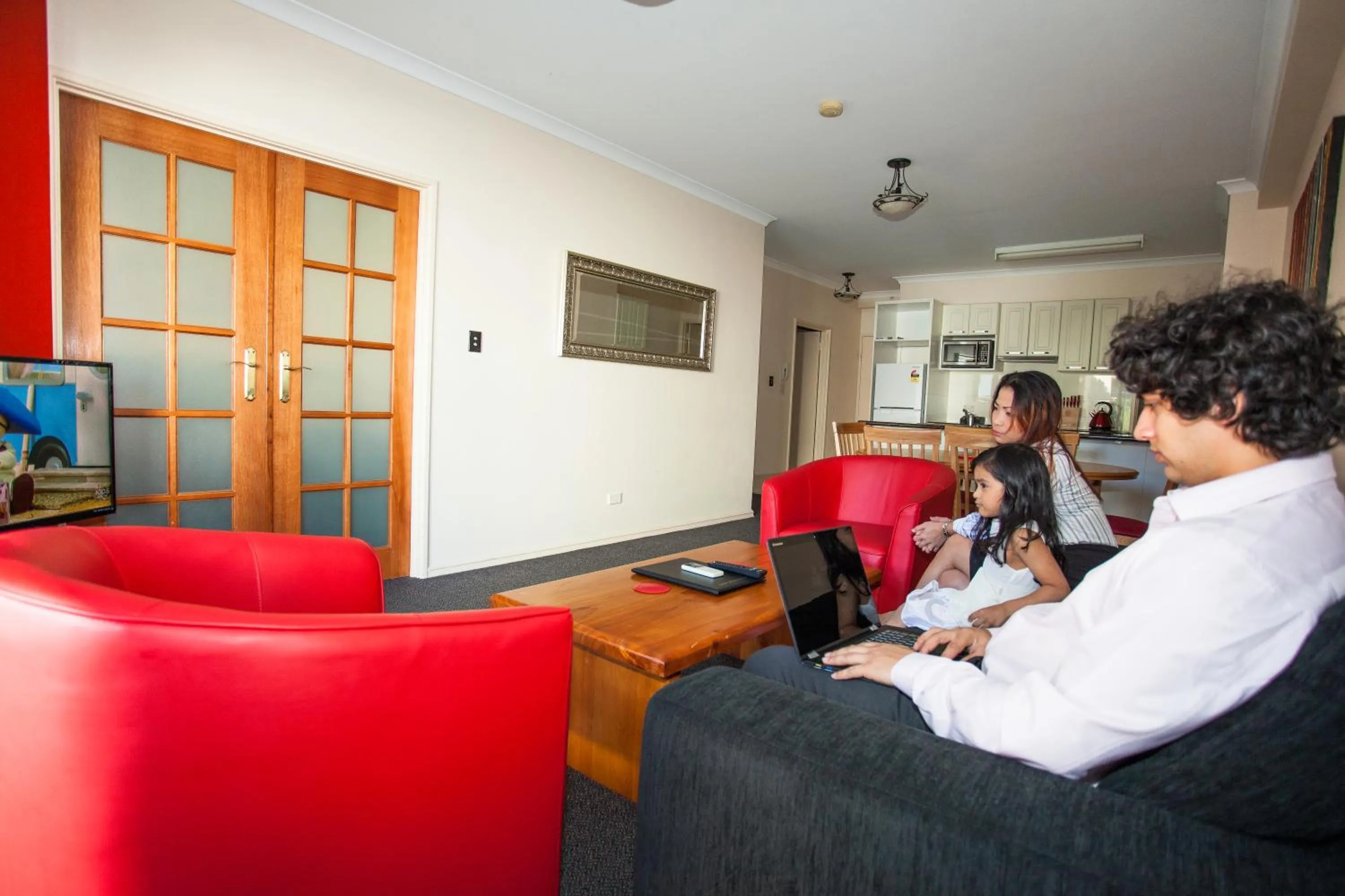 Living room in Starwest Apartments Alderney On Hay