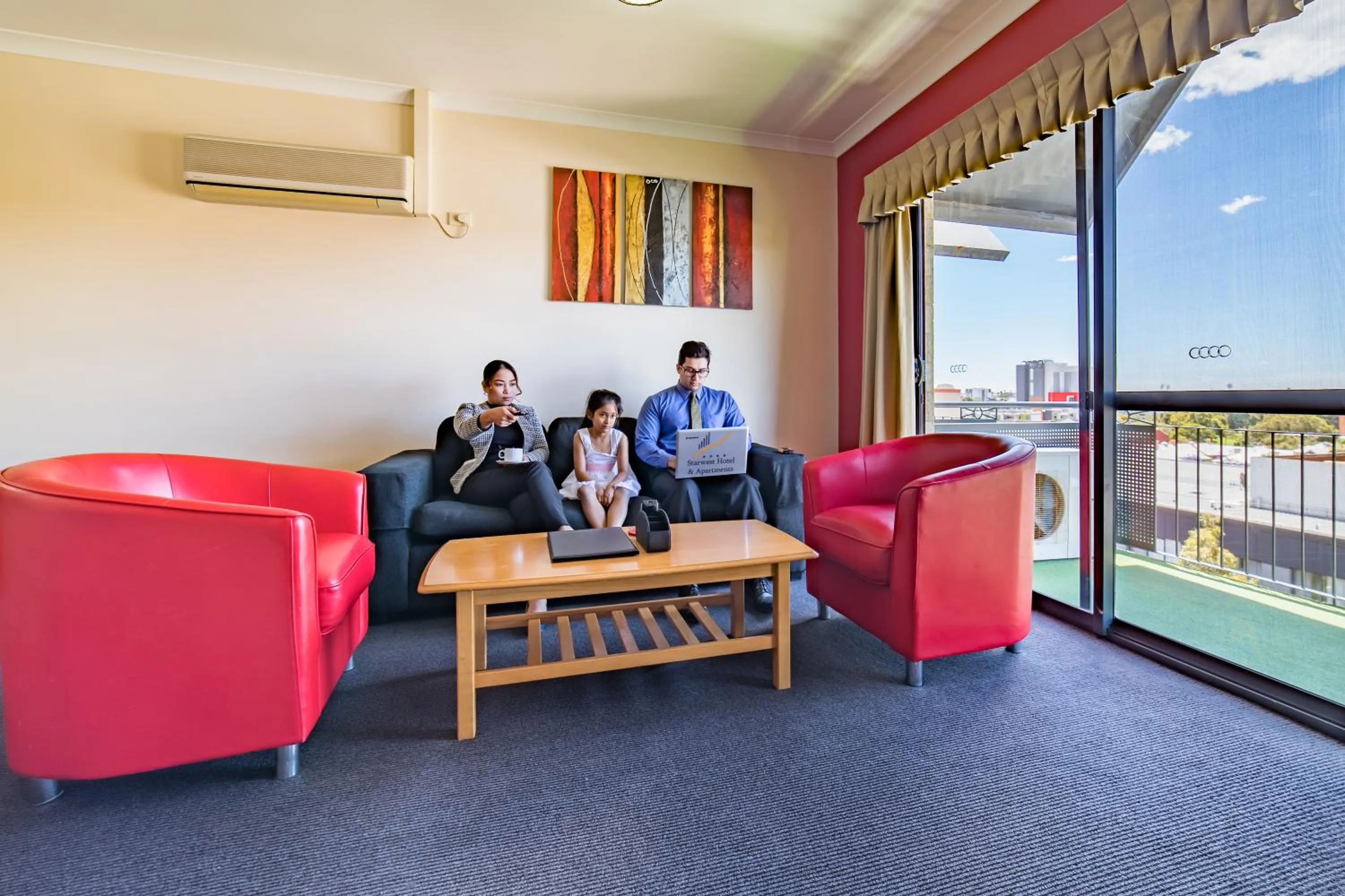 Living room in Starwest Apartments Alderney On Hay