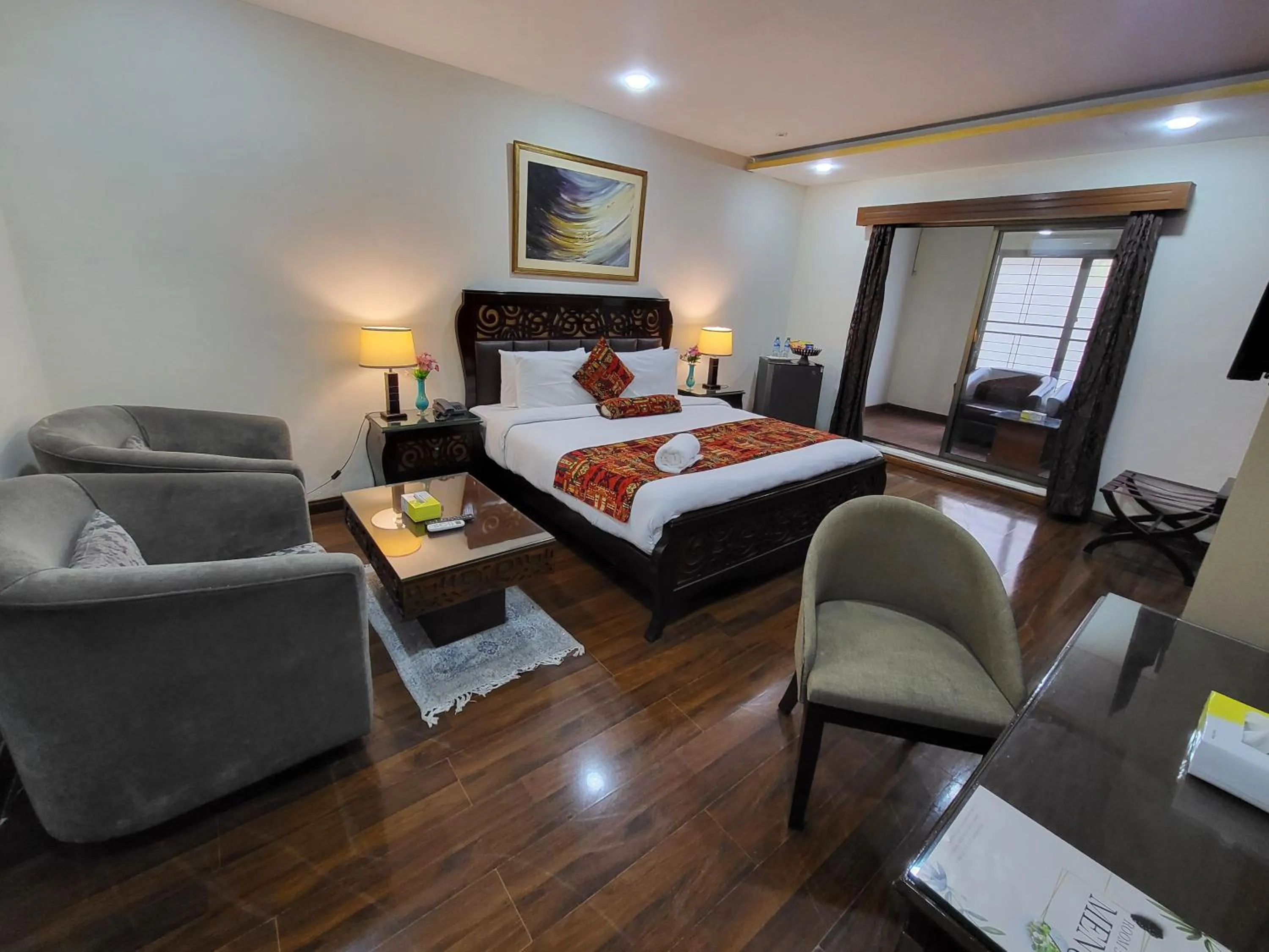 Bed in Grand Millennium Hotel