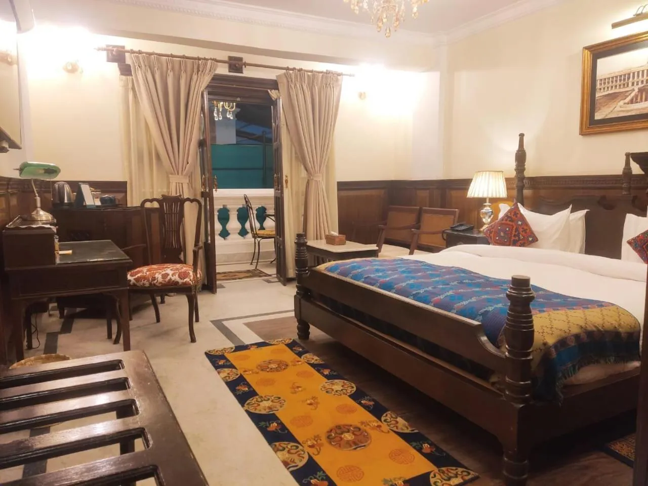Bedroom, Bed in Baber Mahal Vilas - The Heritage Hotel