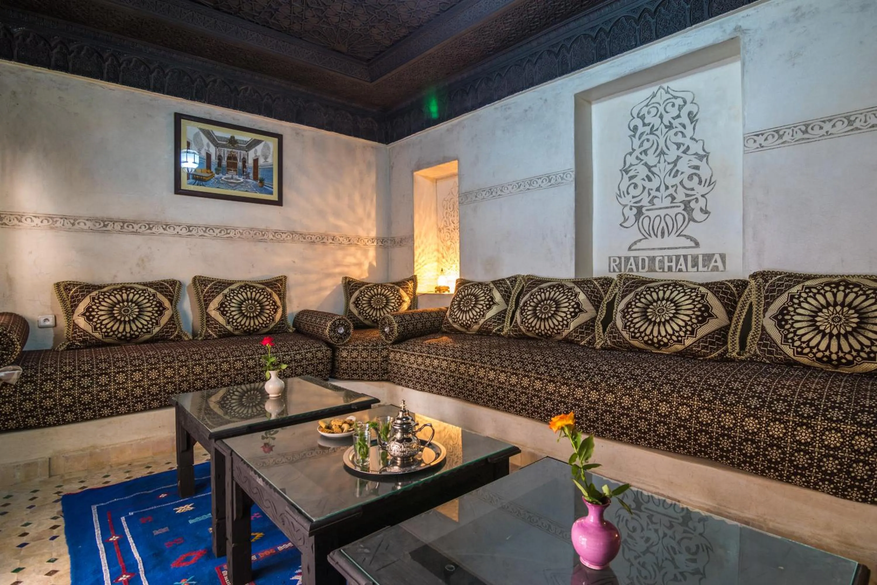 Living room in Riad Challa Hotel & Spa