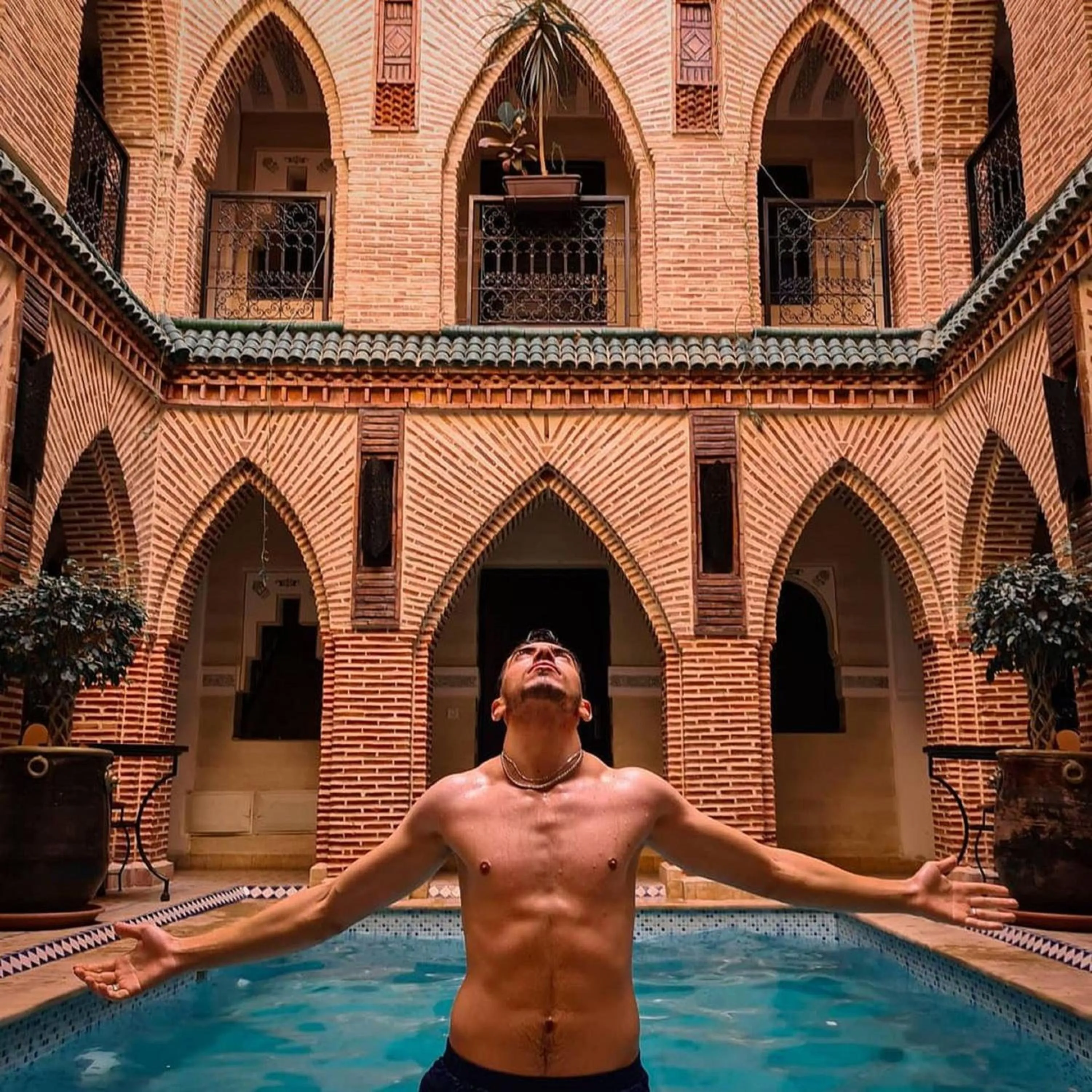 Swimming pool in Riad Challa Hotel & Spa