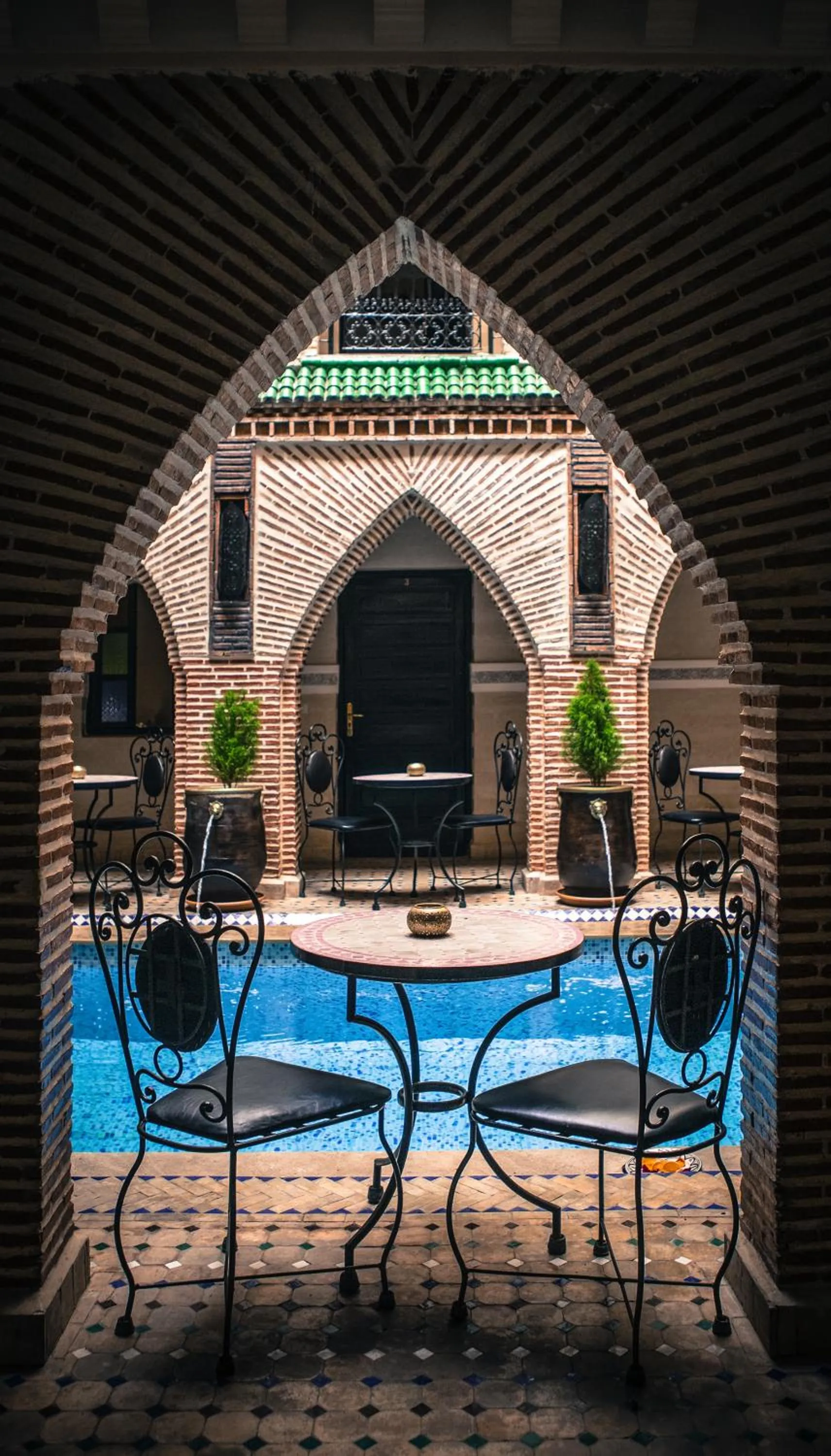Pool view in Riad Challa Hotel & Spa