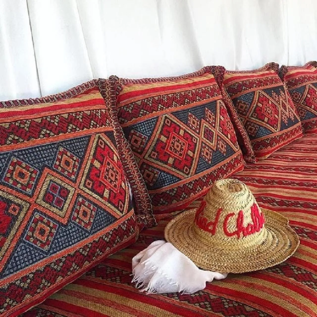 Patio, Bed in Riad Challa Hotel & Spa